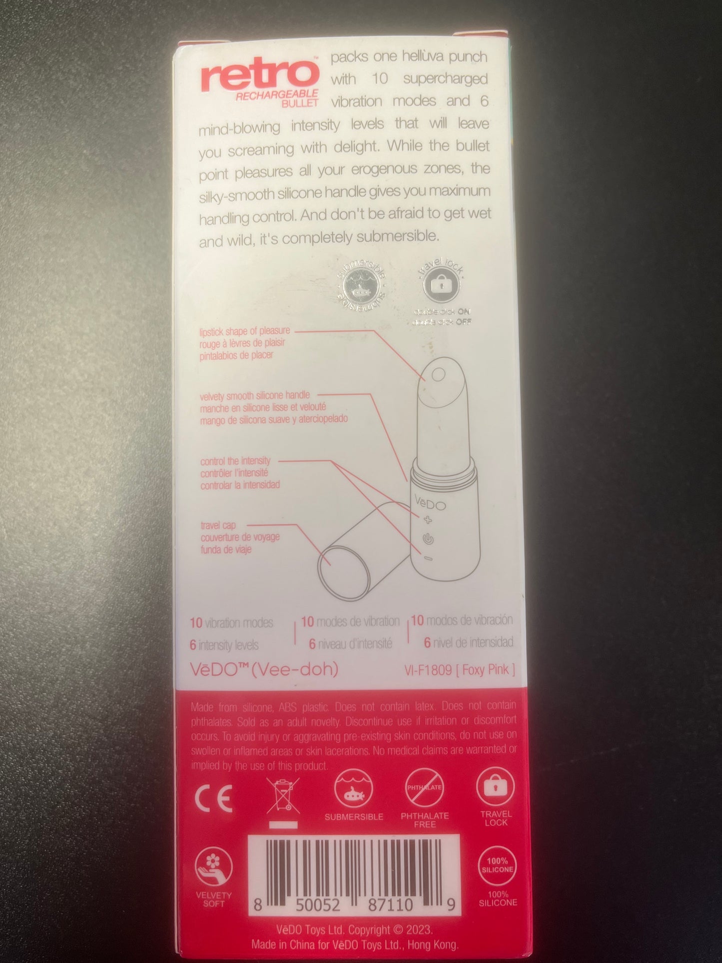 VeDo Retro Rechargeable Hidden Lipstick Vibe