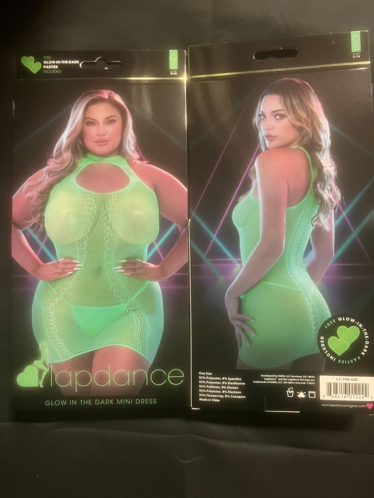 Lapdance GLOW Mini Dress LC-109