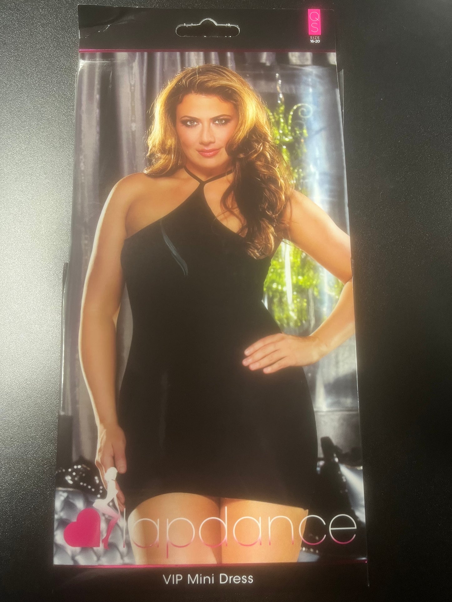 LapDance VIP Mini Halter Dress LC-43-Bl-X
