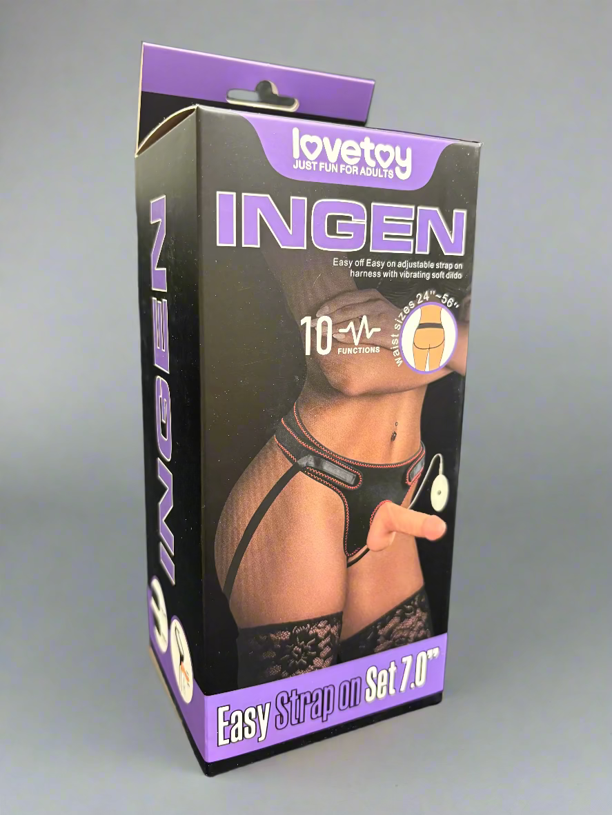 LoveToy Ingen Easy Strap on W/Vibrating Dildo