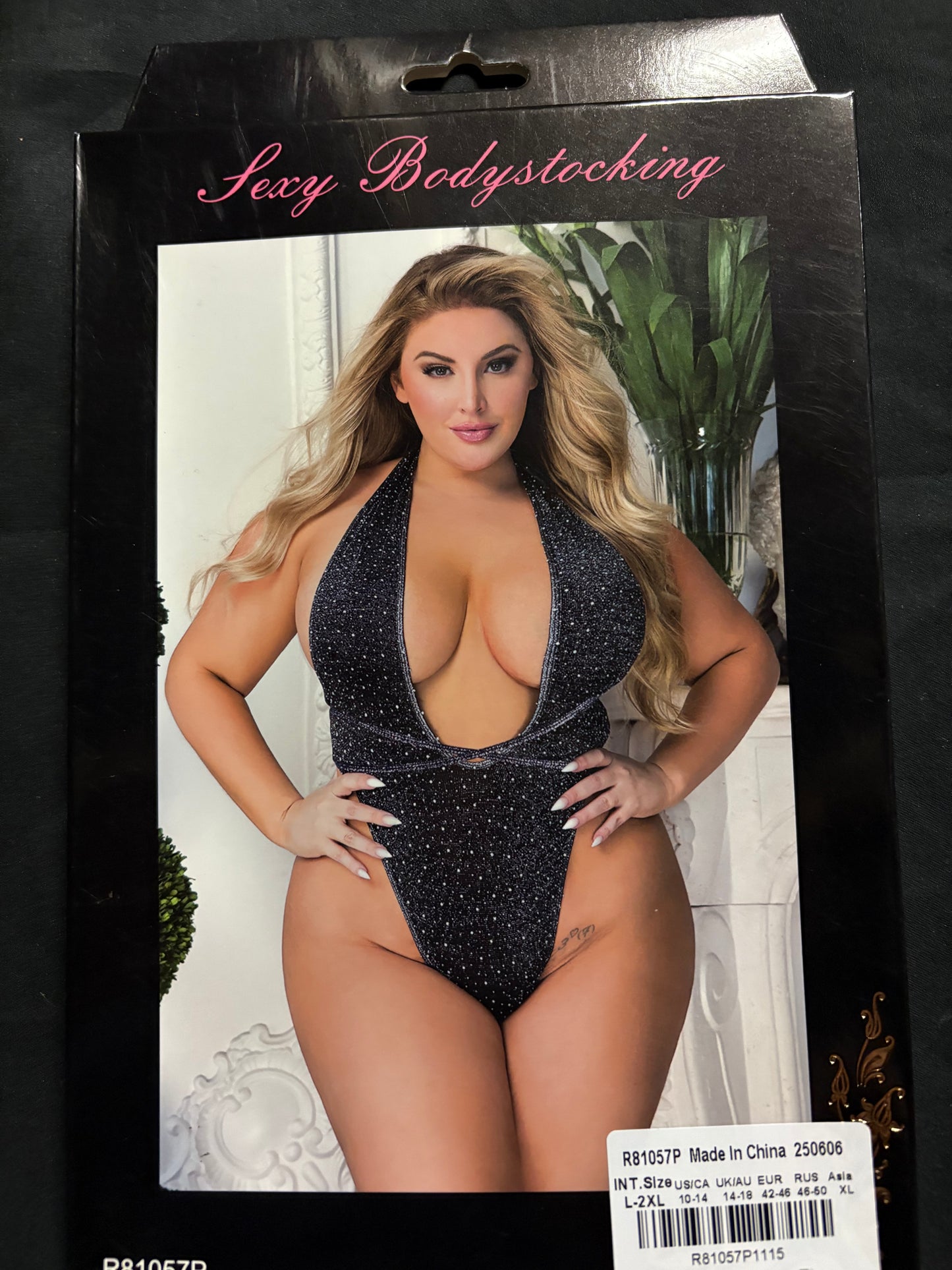 Rhinestone Halter Teddy