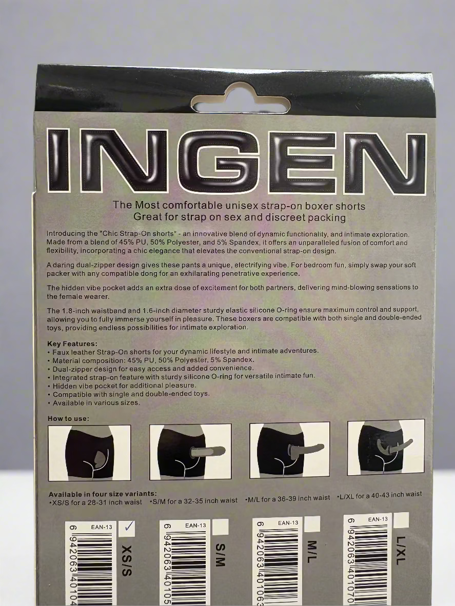 LoveToy Ingen Chic Strap-On Shorts