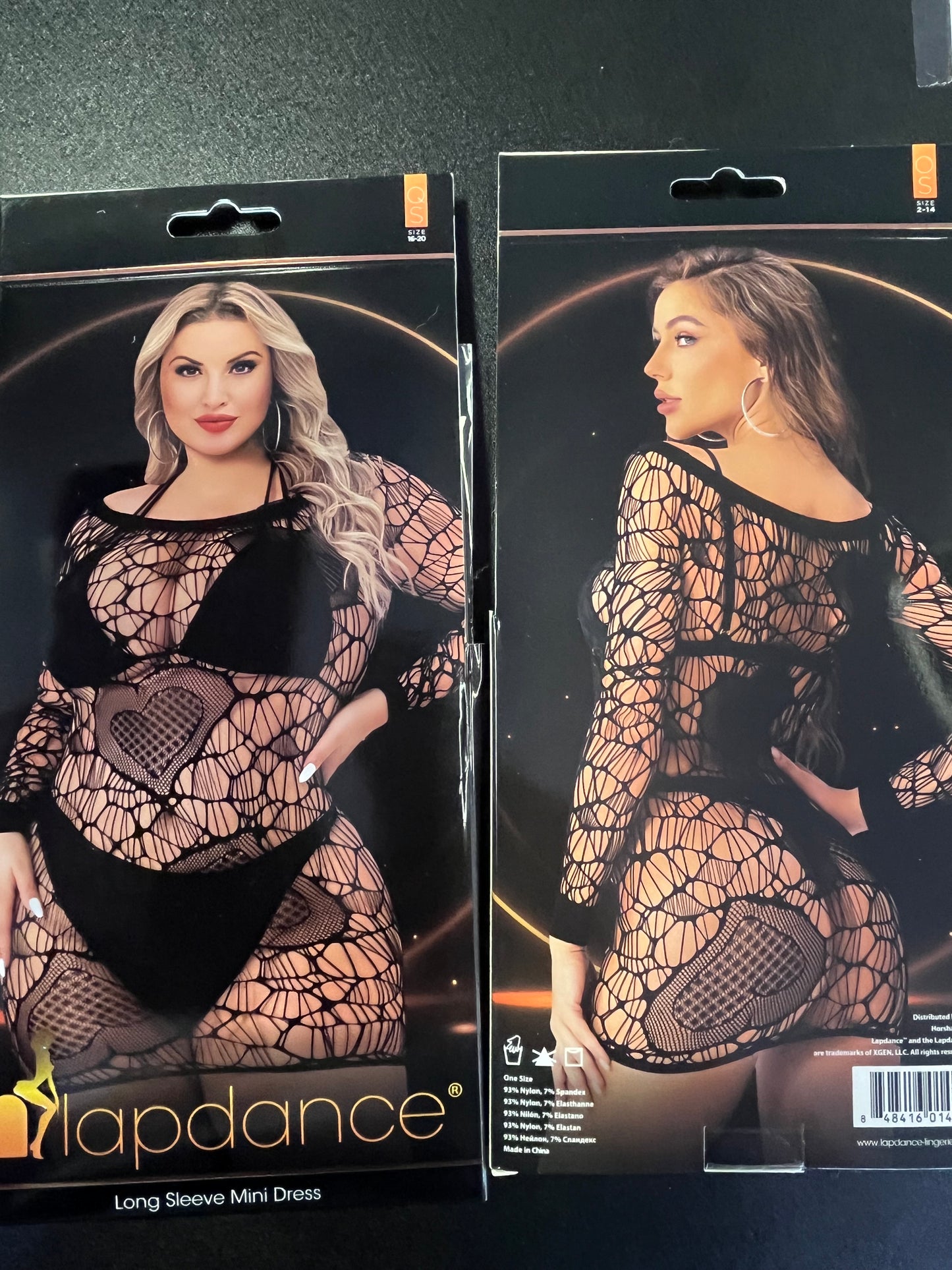 Lapdance Long Sleeve Black Mini Dress LC119
