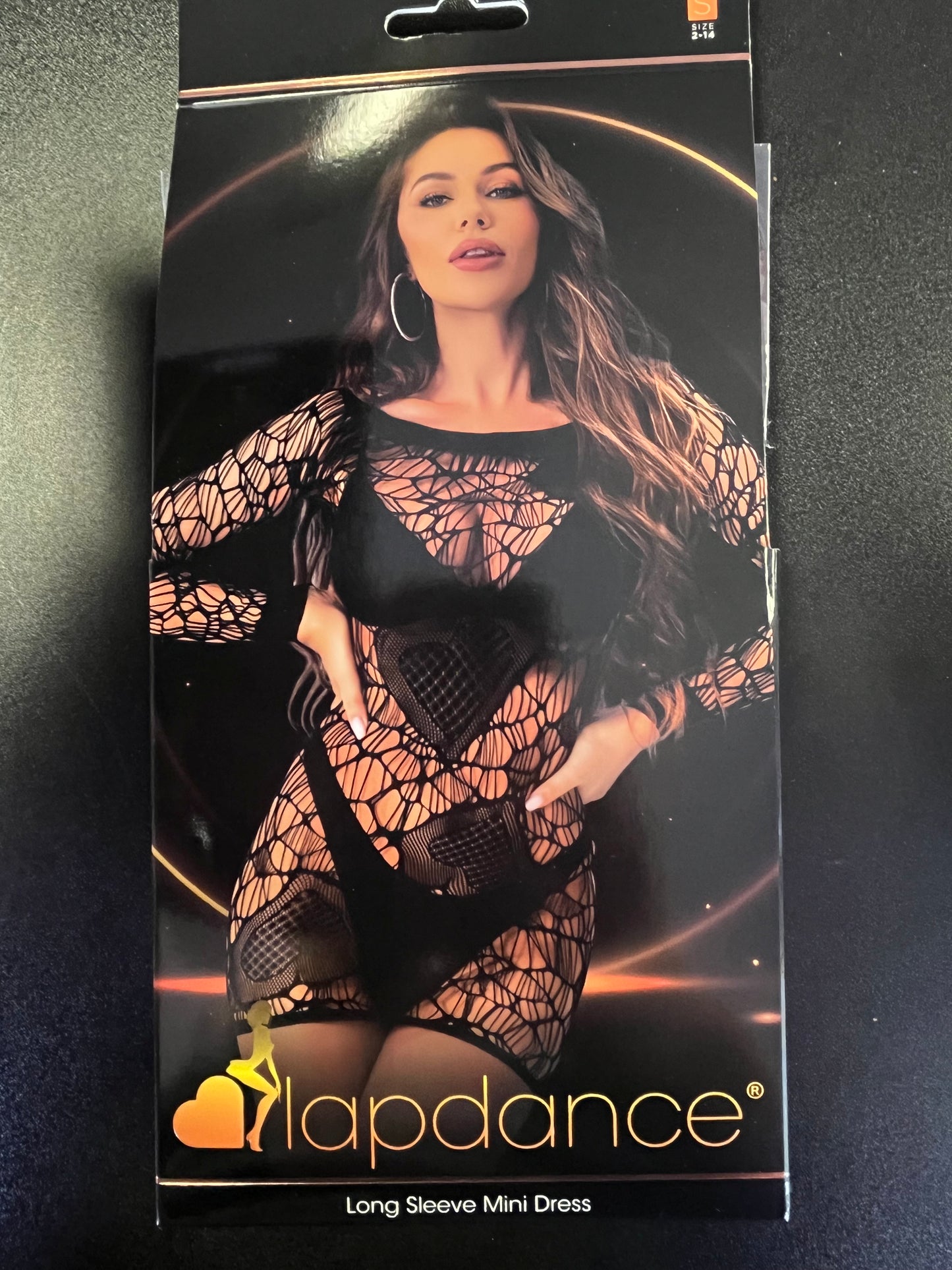 Lapdance Long Sleeve Black Mini Dress LC119