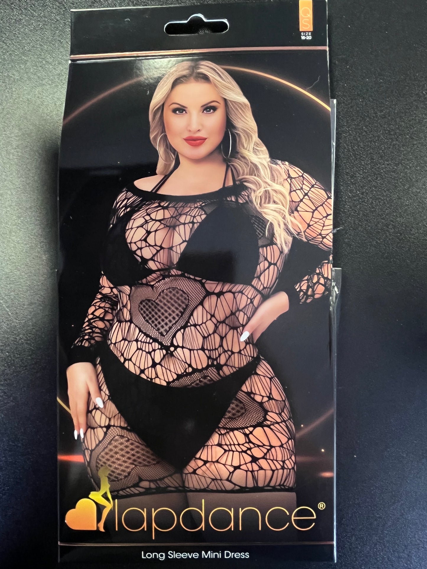 Lapdance Long Sleeve Black Mini Dress LC119