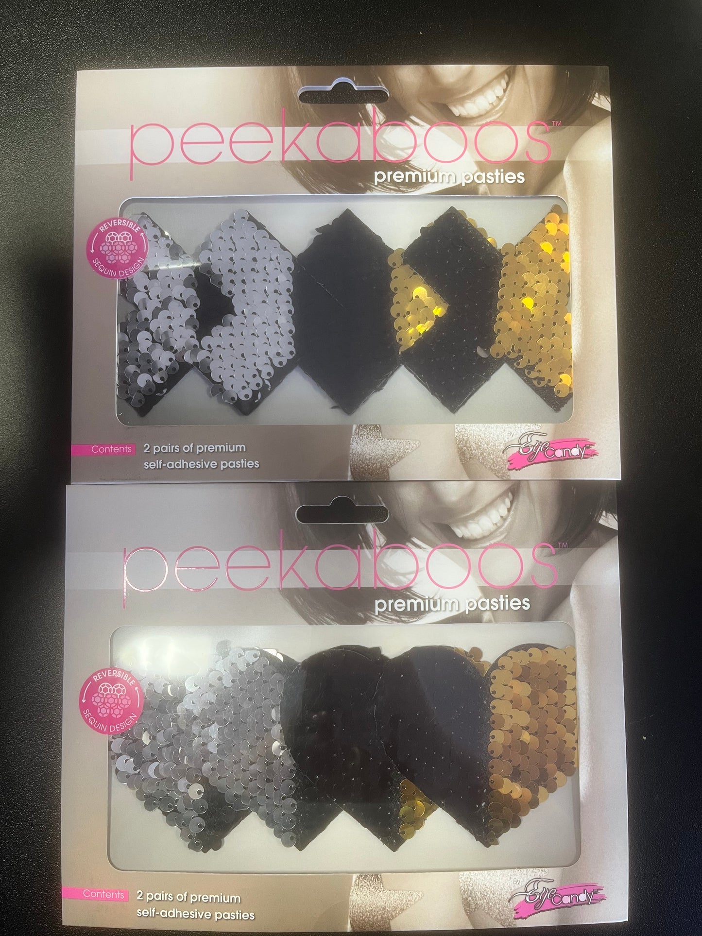 Peek-A-Boo Premium Pasties Sequin Color Shift