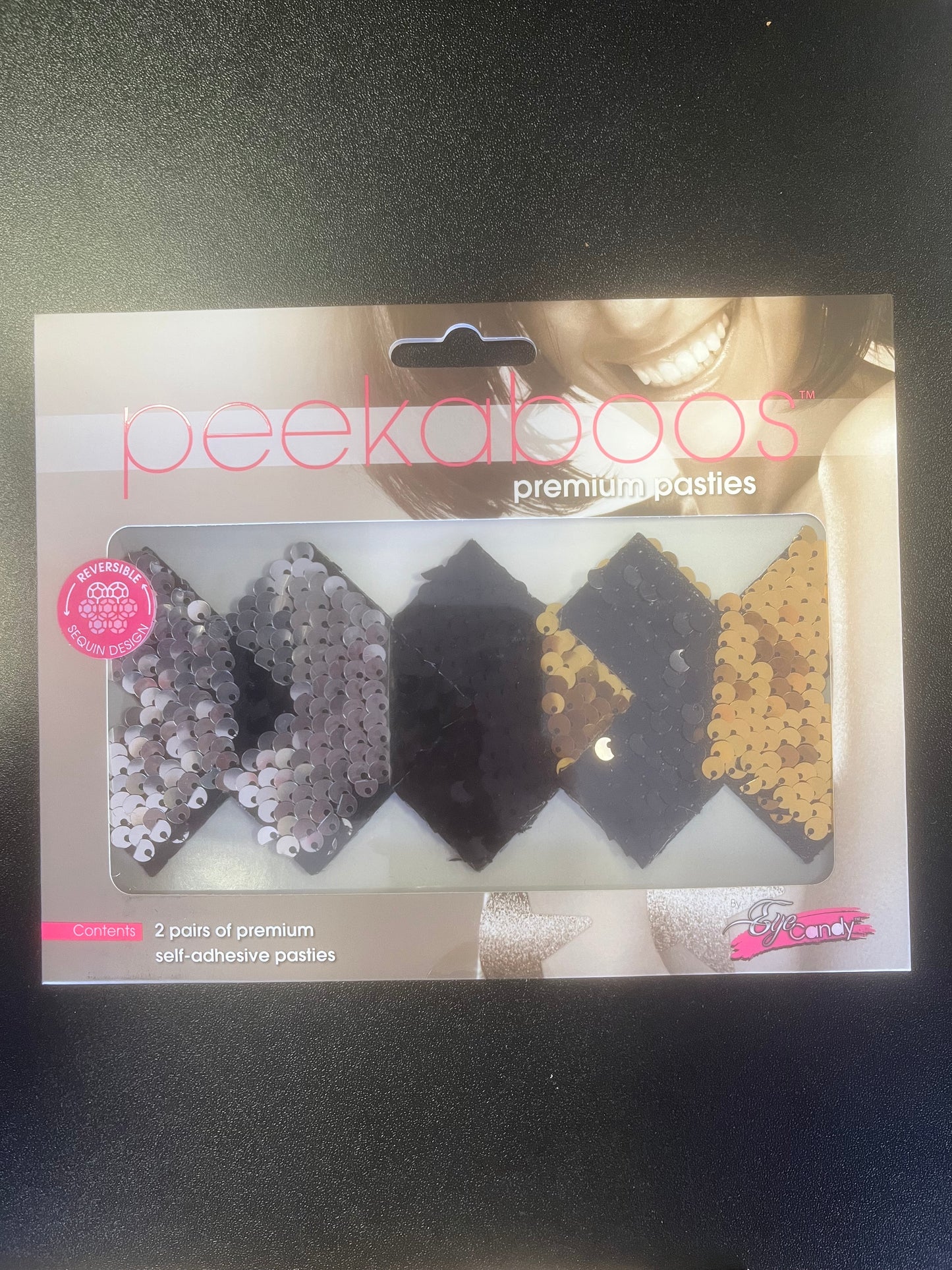 Peek-A-Boo Premium Pasties Sequin Color Shift