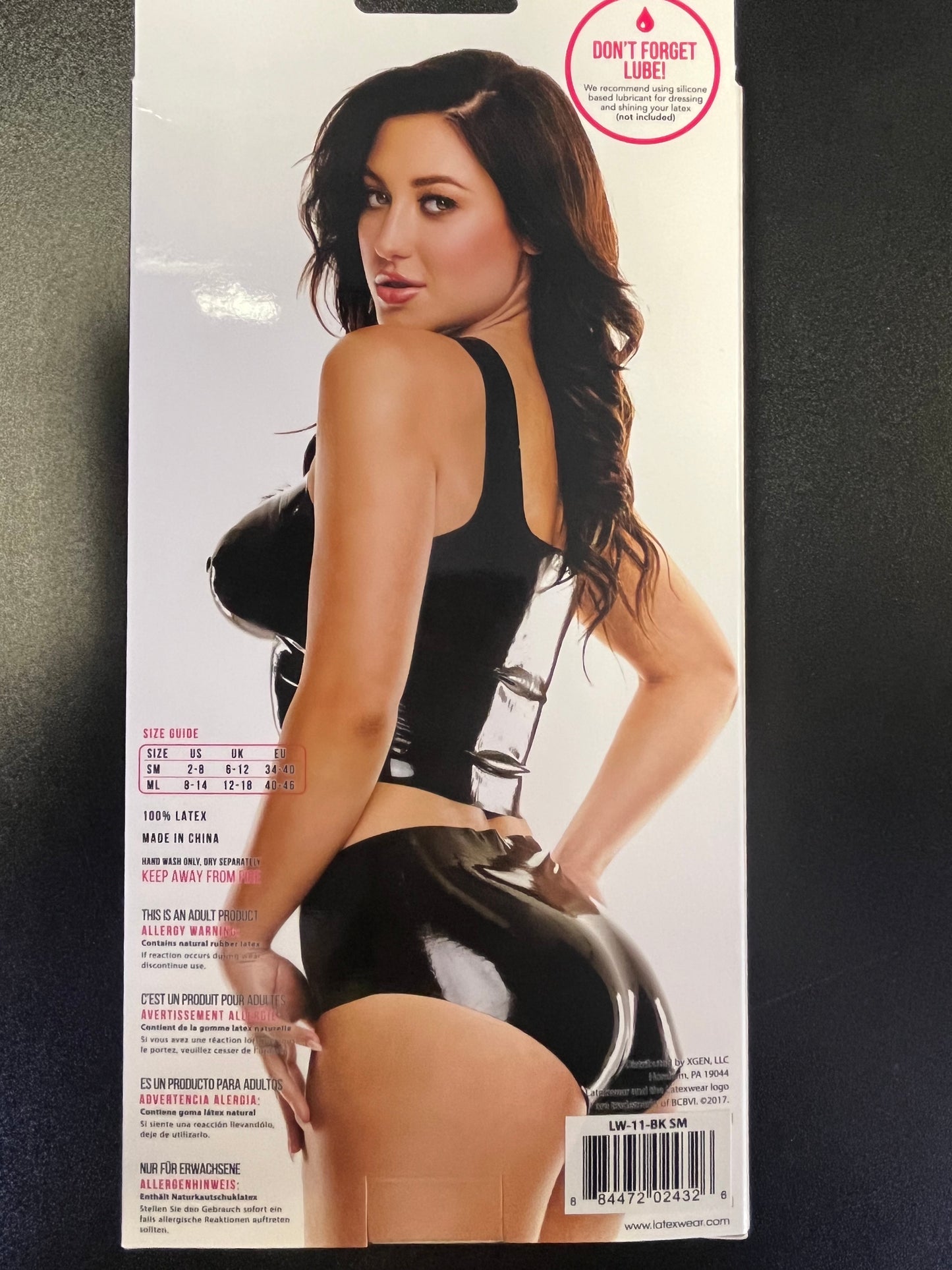 Latex Wear Latex Top and Panties with Free Pasties
