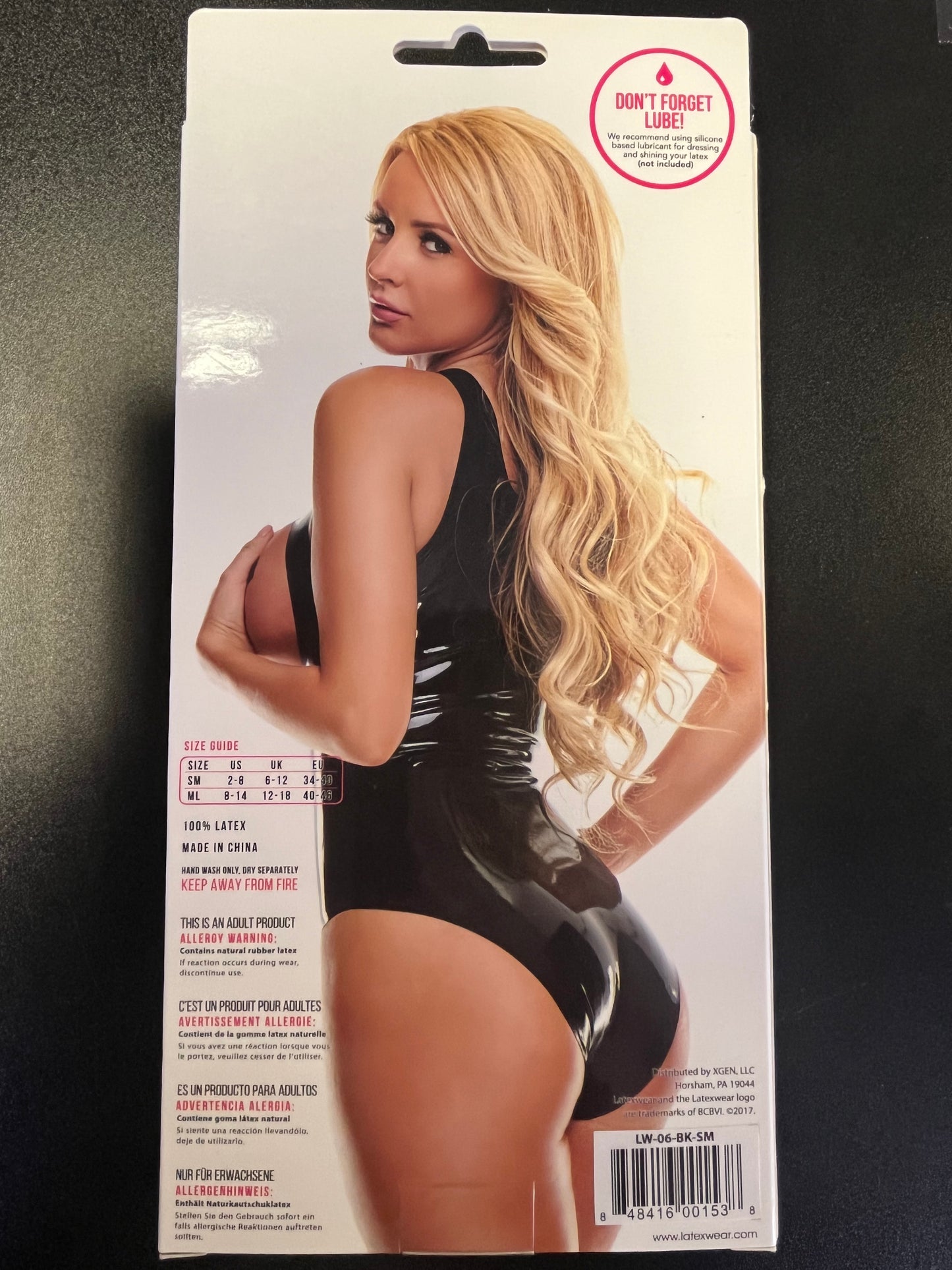 Latex Wear Latex Teddy with Free Pasties