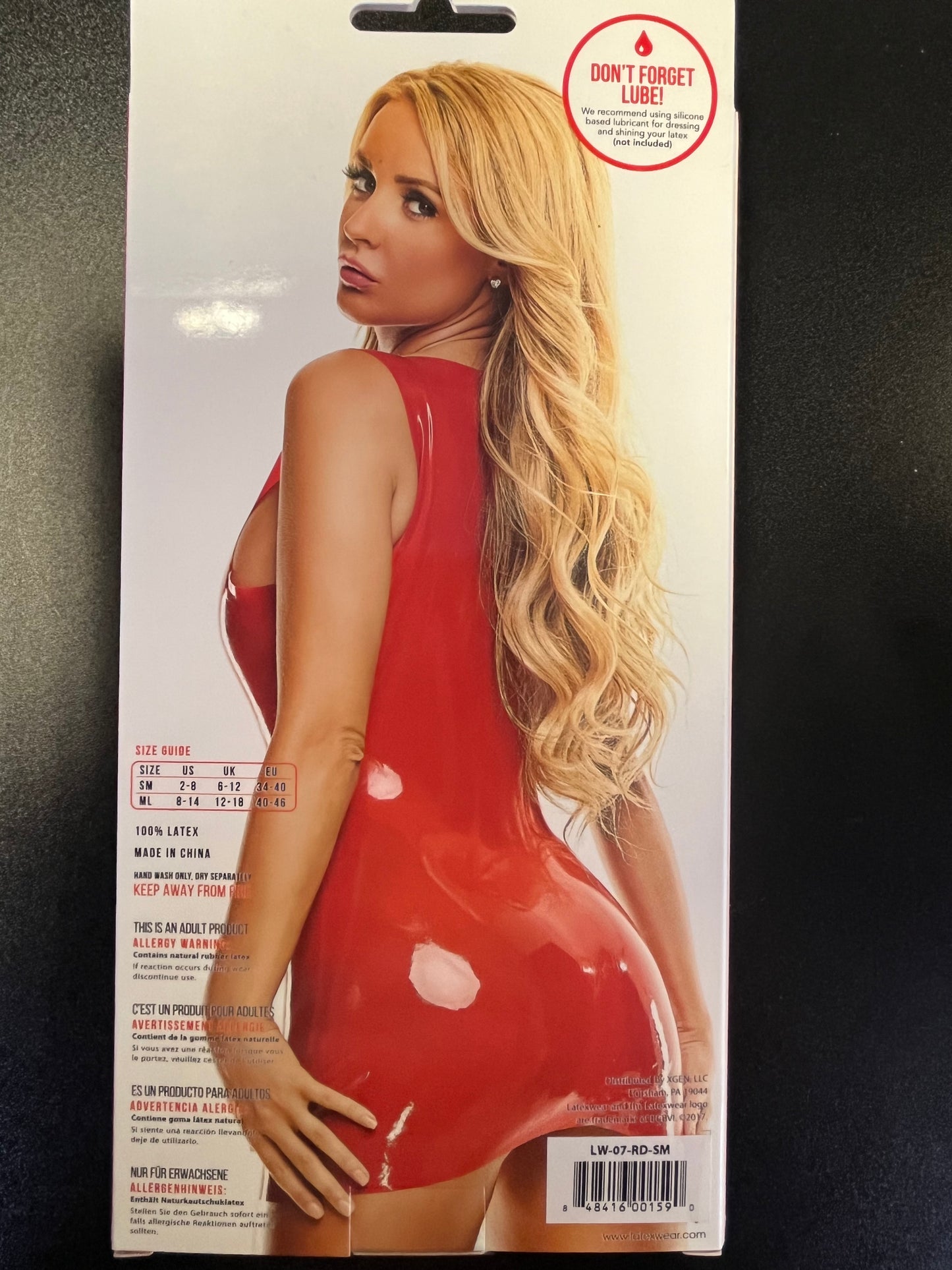 Latex Wear Latex Mini Dress with Free Pasties