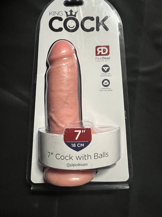 pipedream King Cock 7 Inch Cock with Balls