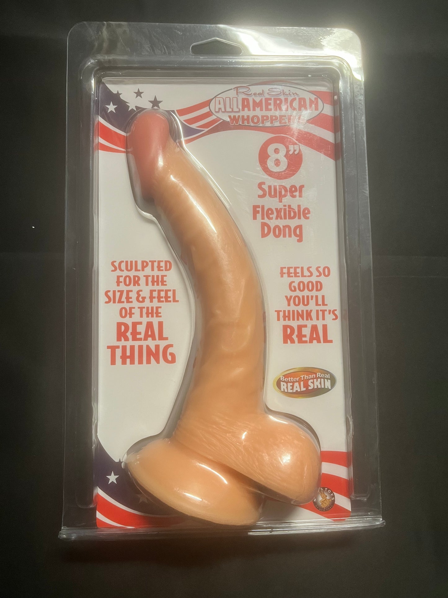 Real Skin Whoppers 8 Inch Dildo