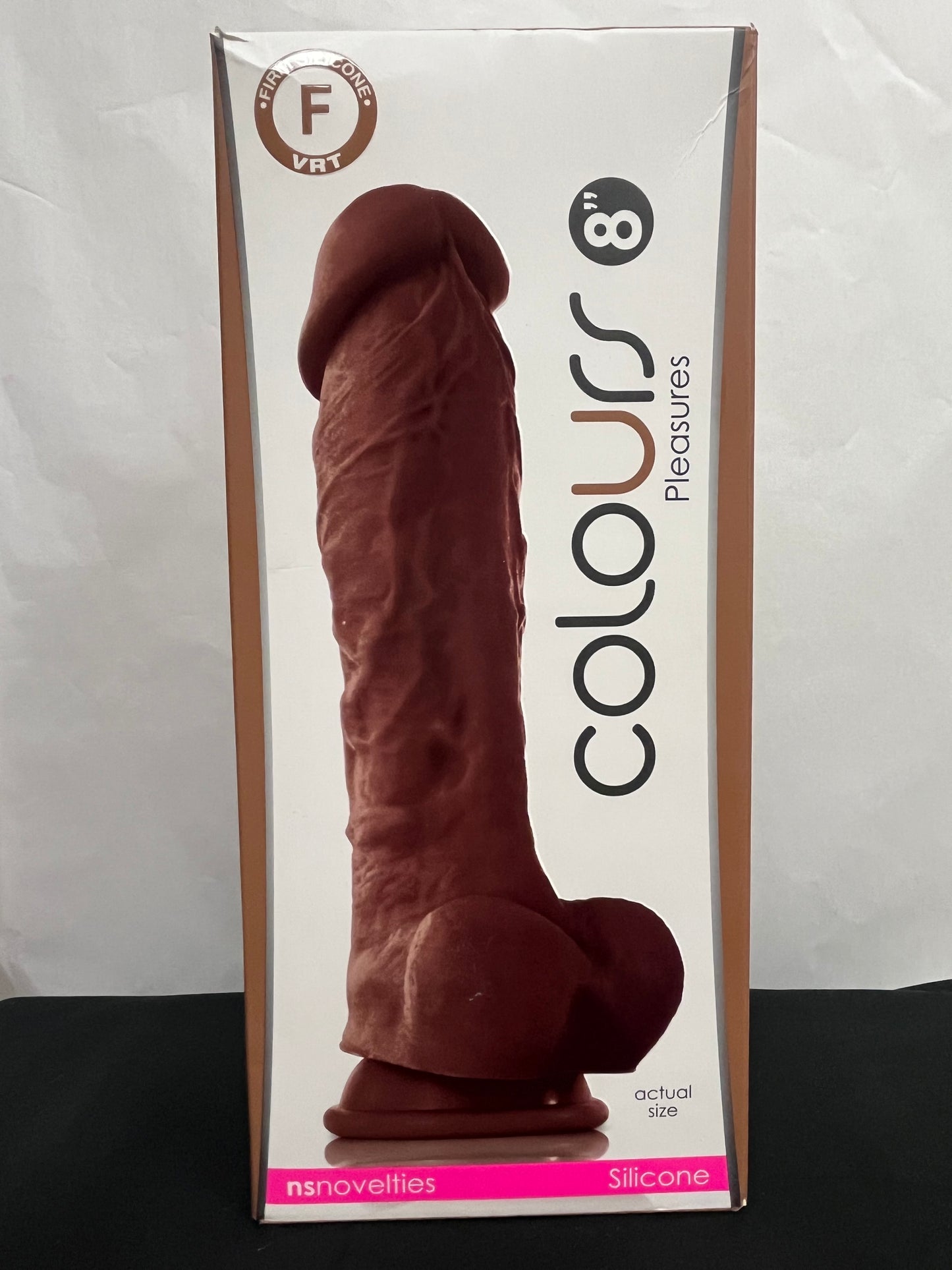8" Colours Soft Silicone Dildo With Suction Cup Base