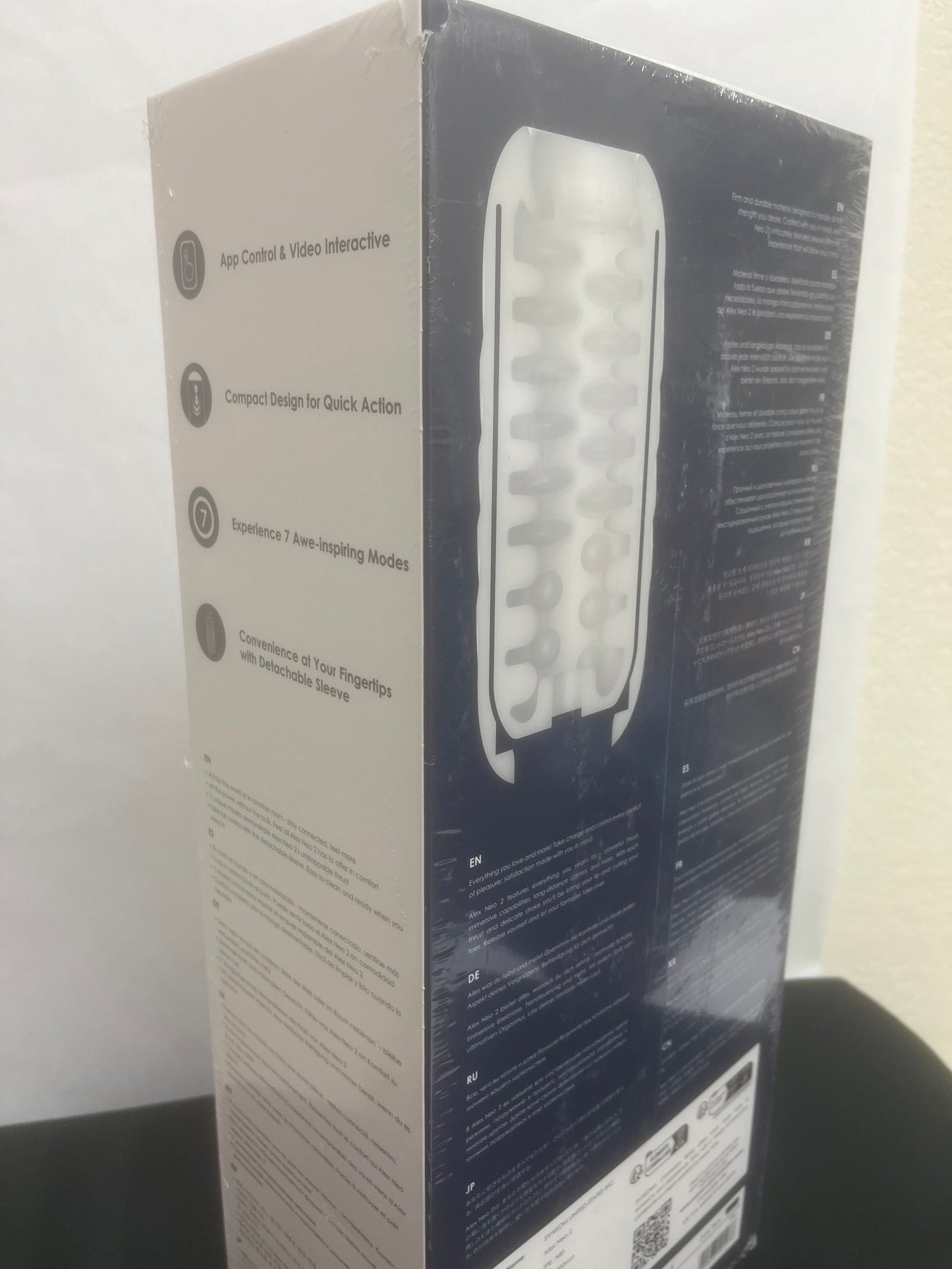 Alex Neo 2 Interactive Thrusting Masturbator in Dark Blue