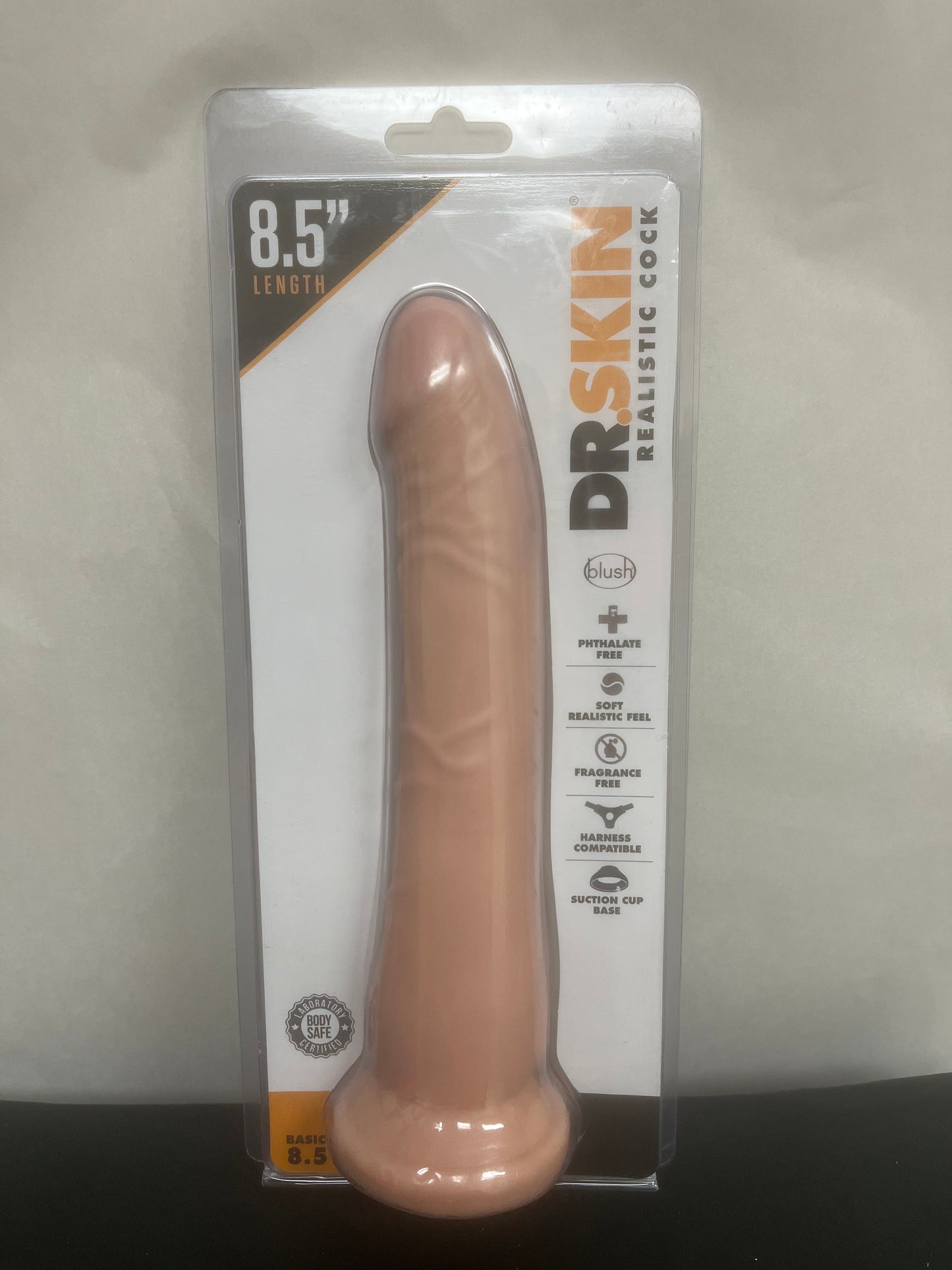 Blush Dr. Skin Basic 8.5 Inch Realistic Cock in Beige