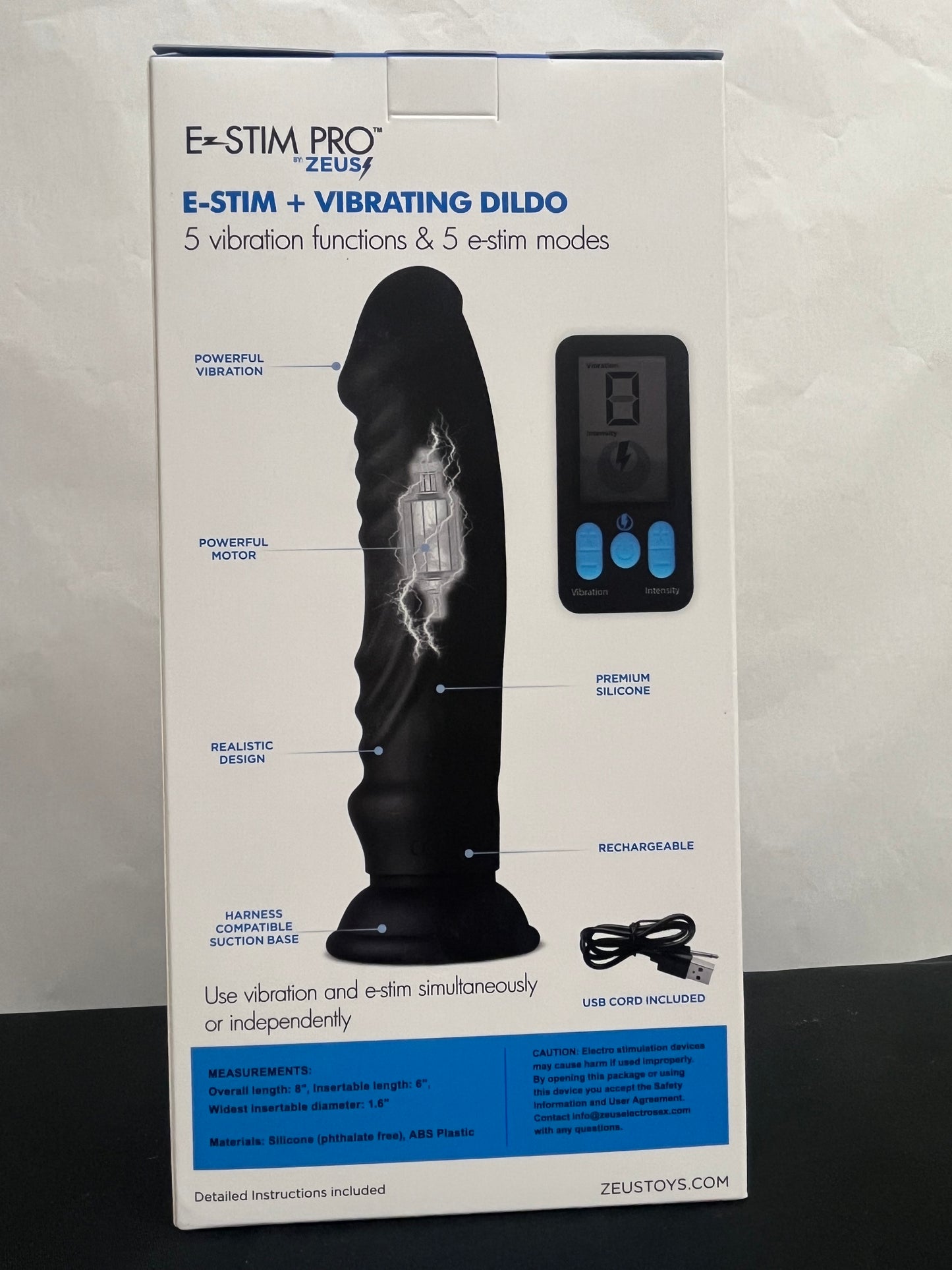 XR Brands E-Stim Pro Vibrating Dildo