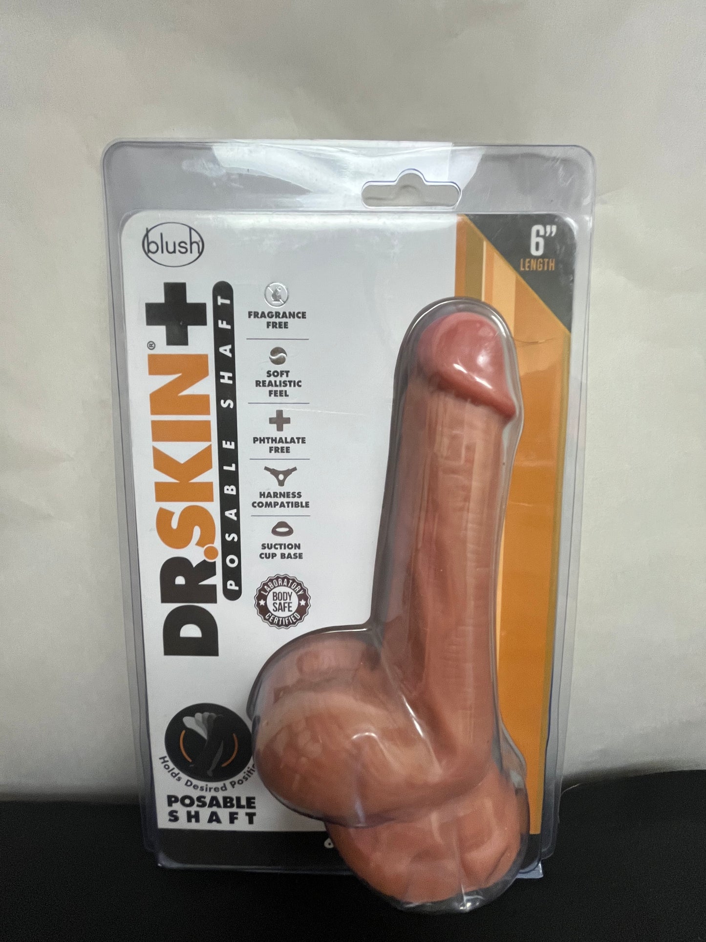 Blush Dr. Skin Plus Girthy Poseable Dildo