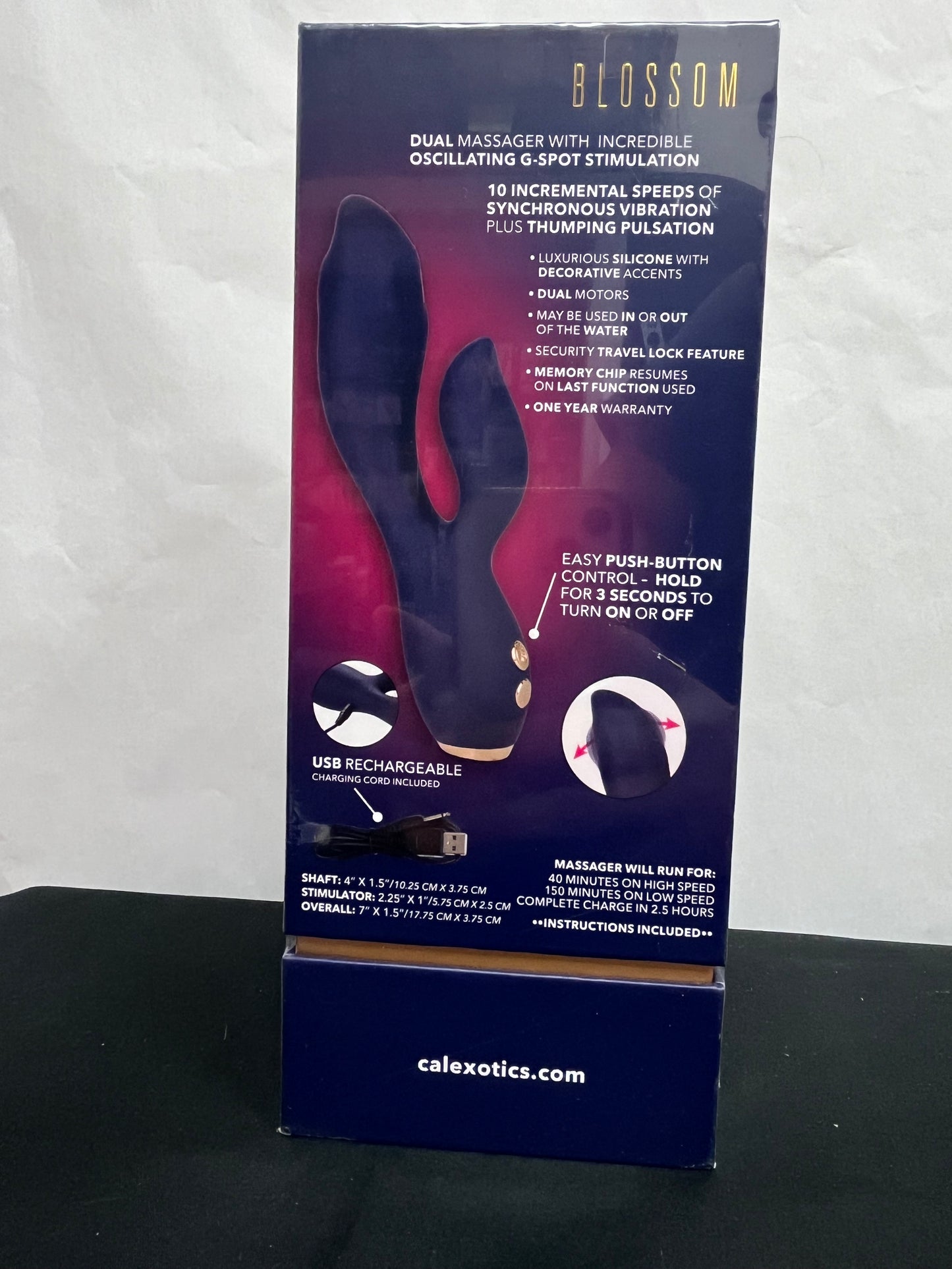 CalExotics Chíc Blossom Rechargeable Rabbit Vibe