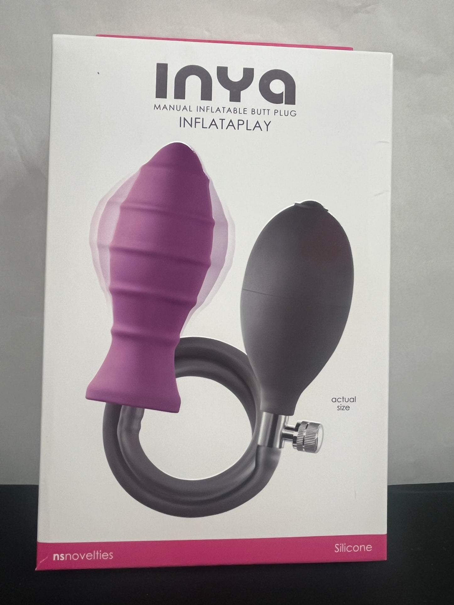 NS Novelties InflataPlay Silicone Inflatable Butt Plug
