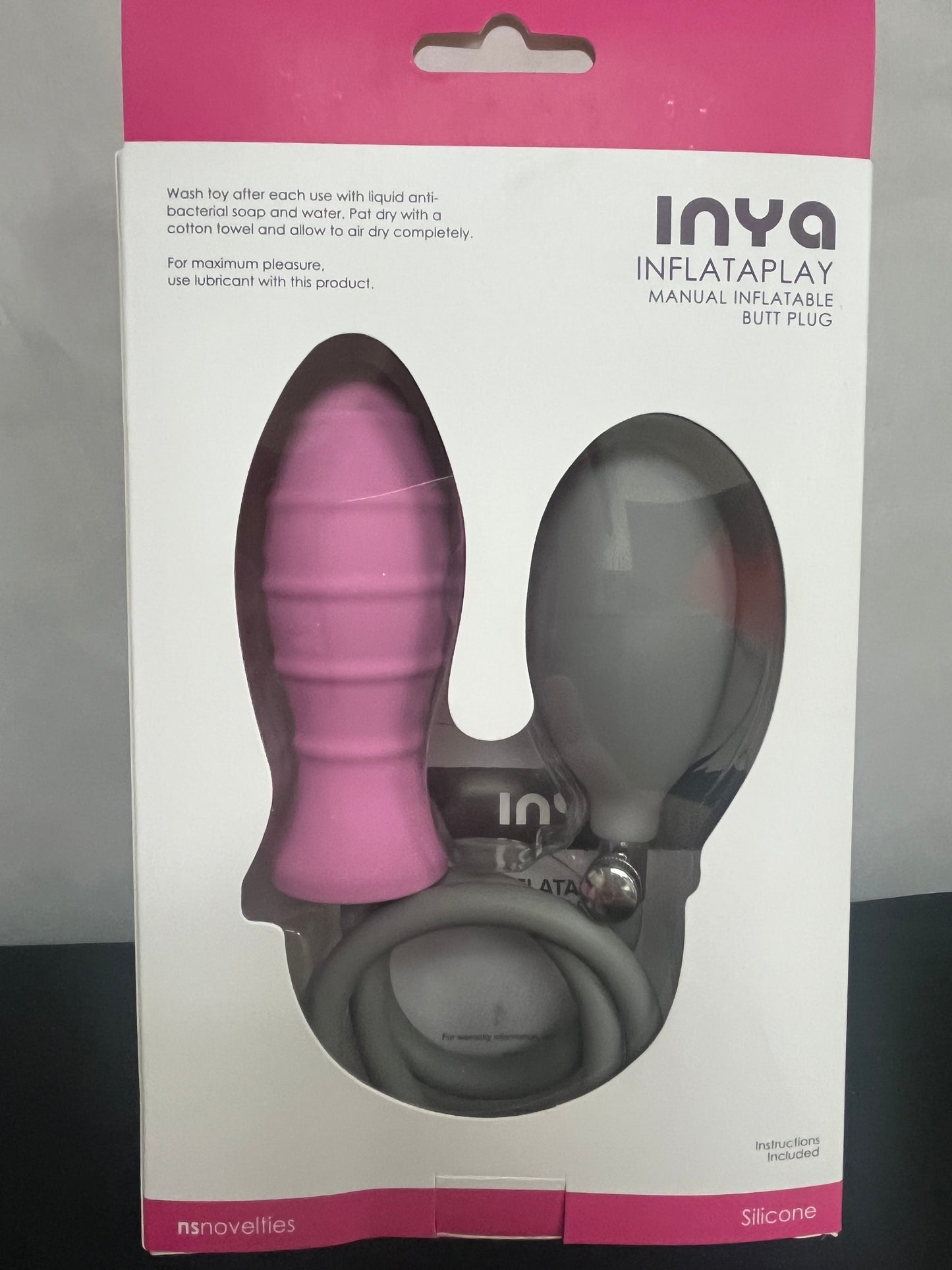 NS Novelties InflataPlay Silicone Inflatable Butt Plug