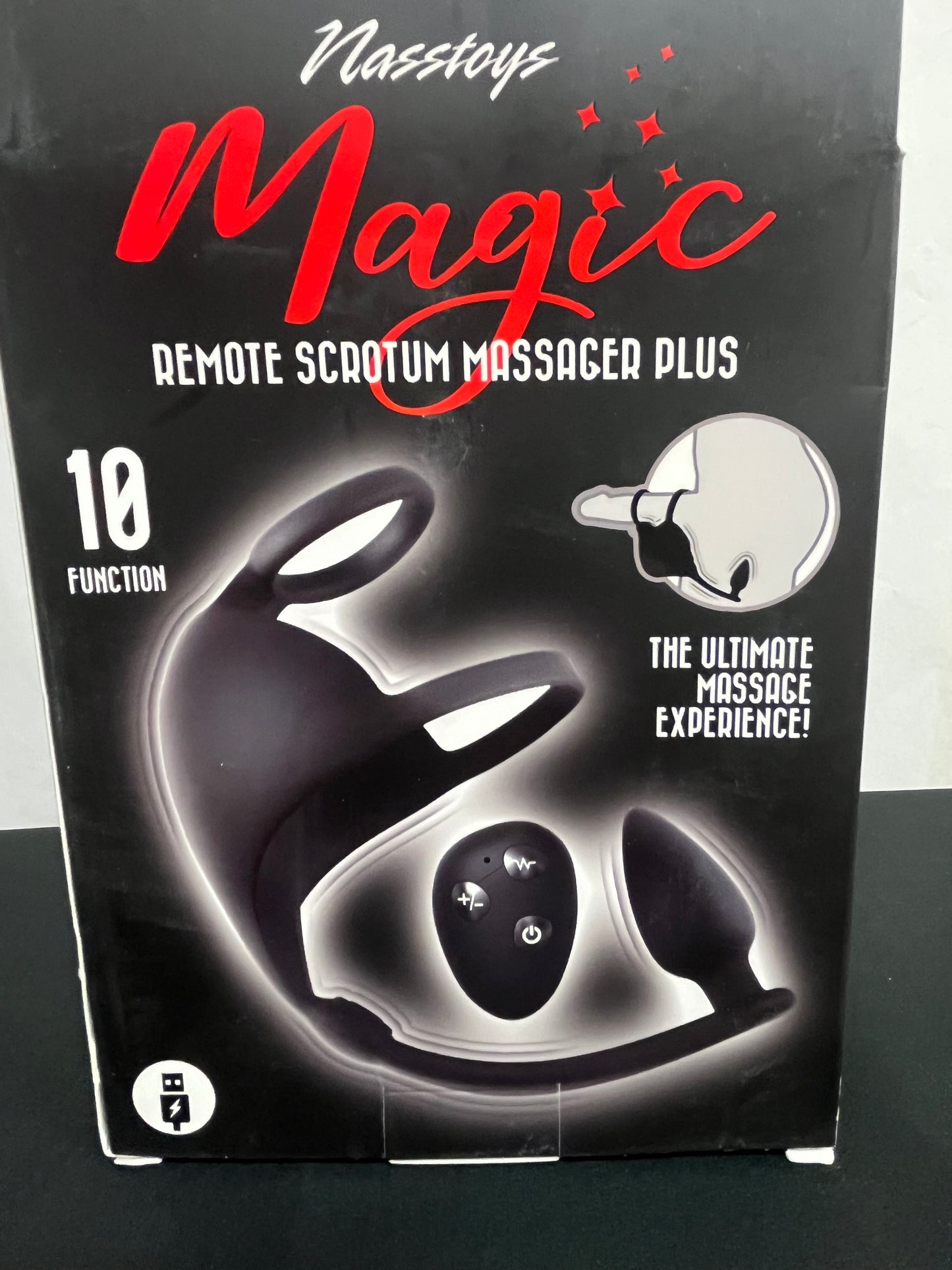 NassToys Magic Remote Scrotum Massager Plus