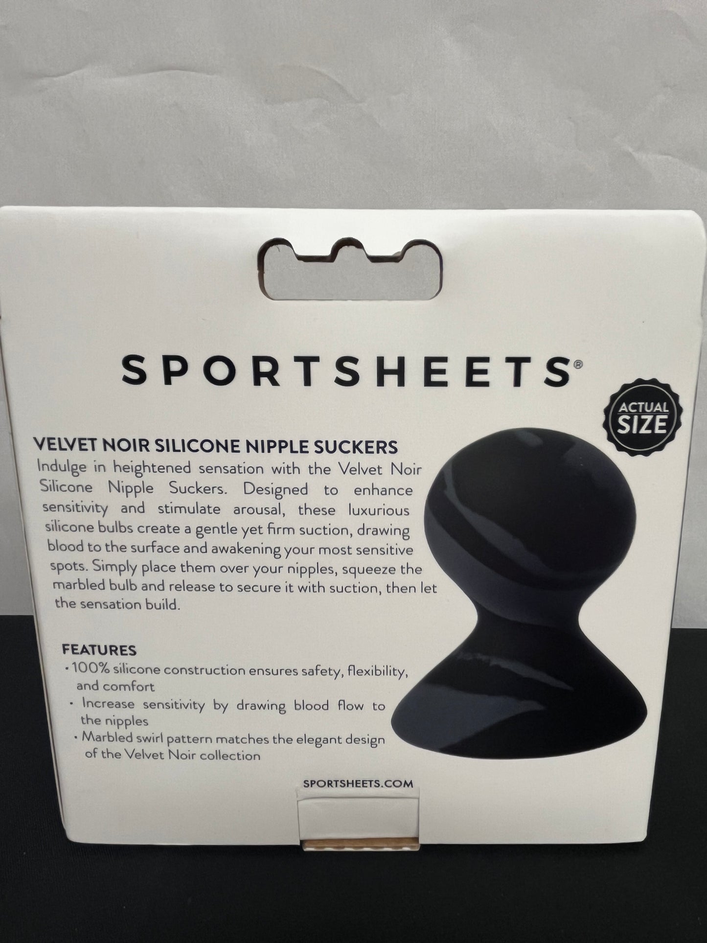SportShetts Velvet Noir Silicone Nipple Suckers