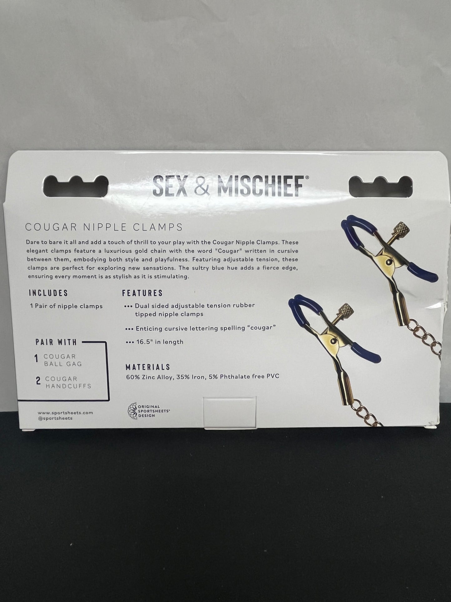 Sex & Mischief Cougar Nipple Clamps