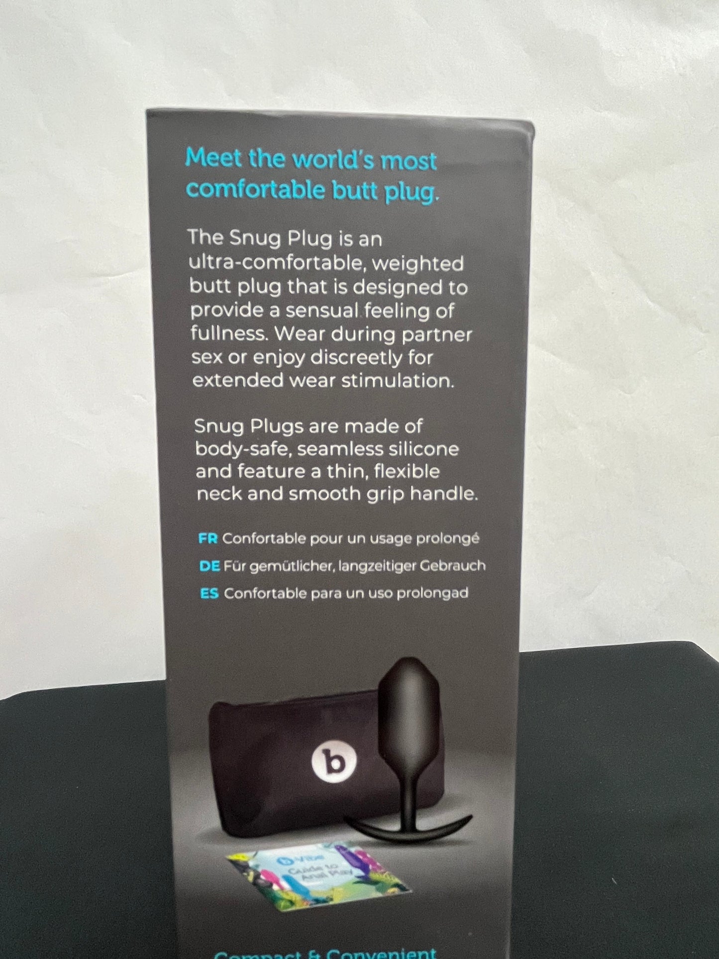 B-Vibe Snug Plug 3 Weighted Silicone Butt Plug