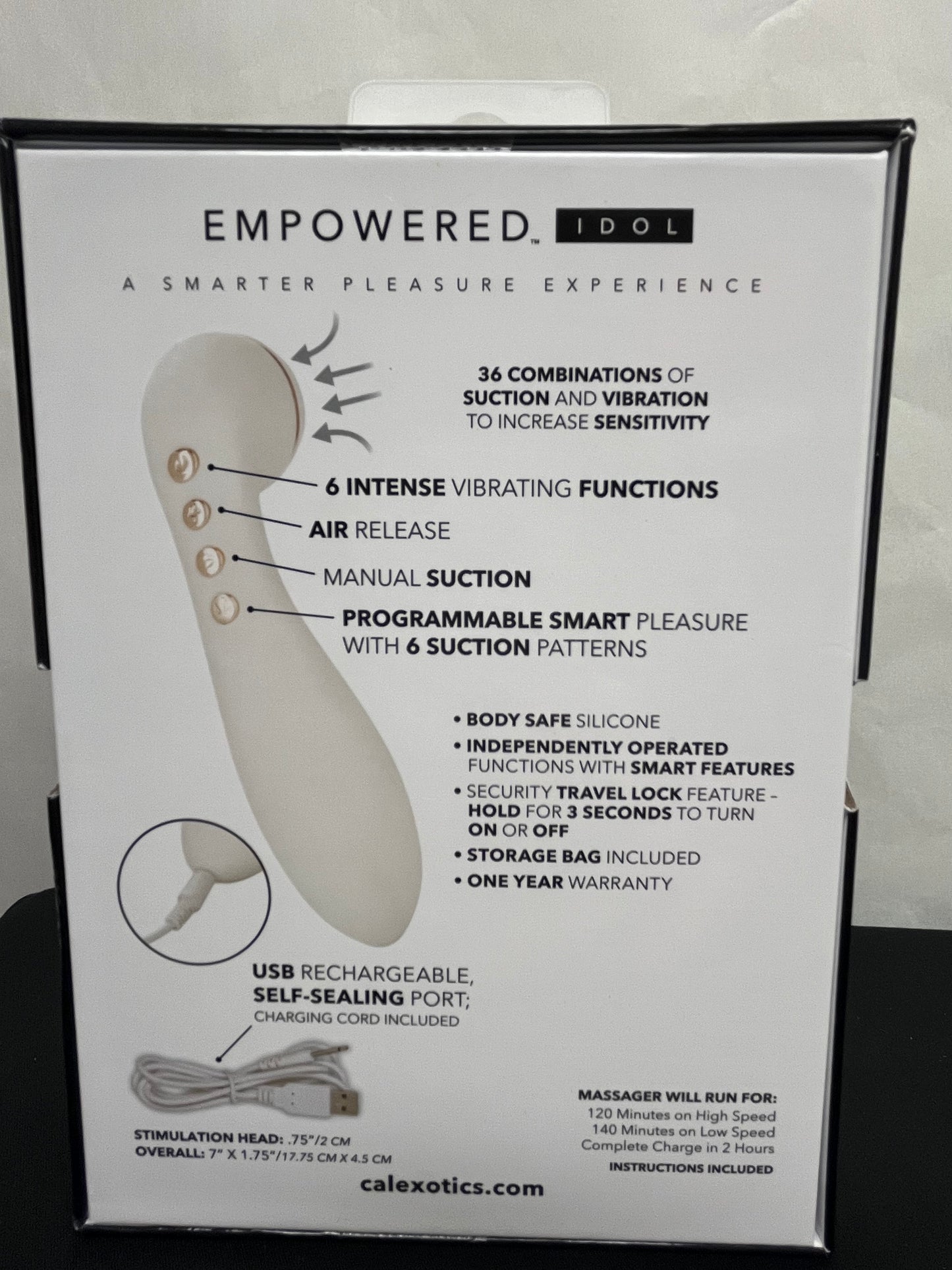 CalExotics Empowered Smart Pleasure Idol Suction Massager