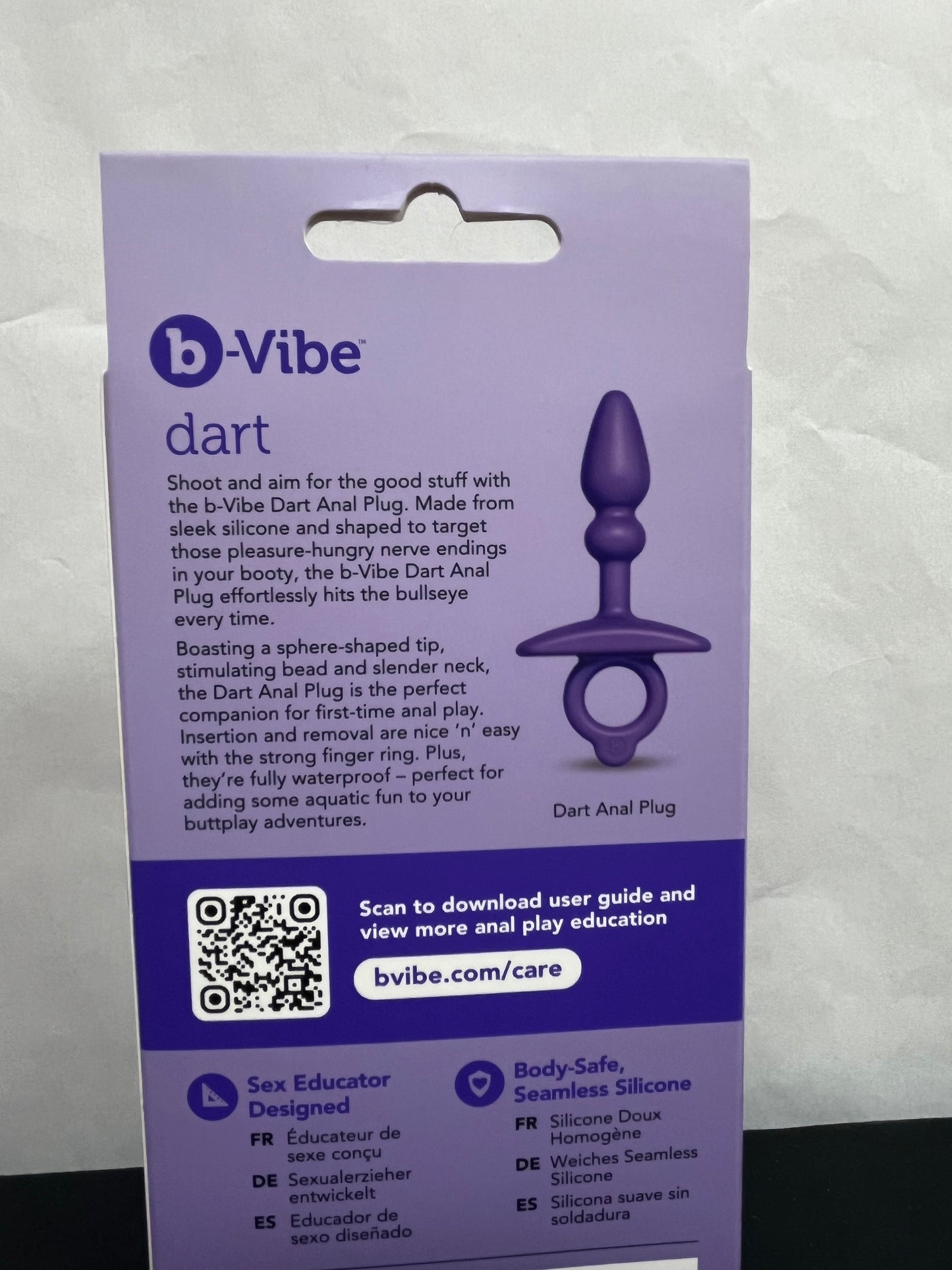 B-Vibe Butties Dart Silicone Anal Plug
