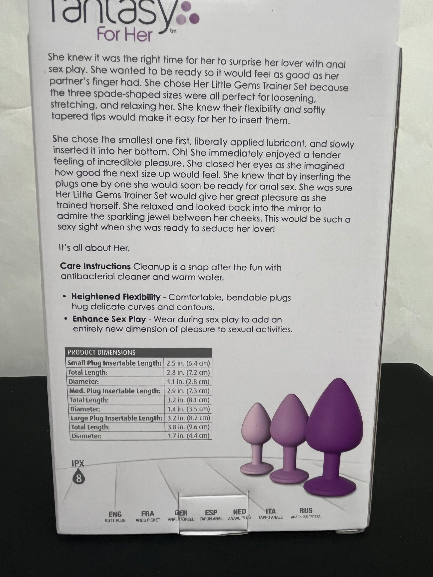 Pipedream Fantasy For Her Little Gems Anal Trainer Set