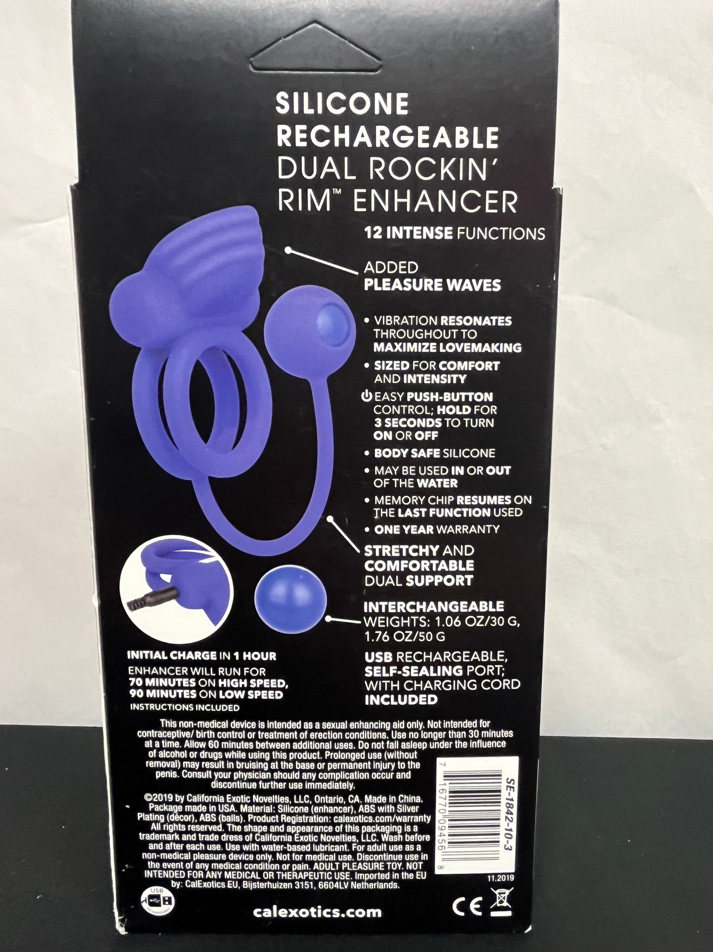 CalExotics Dual Rockin' Rim Enhancer Cock Ring