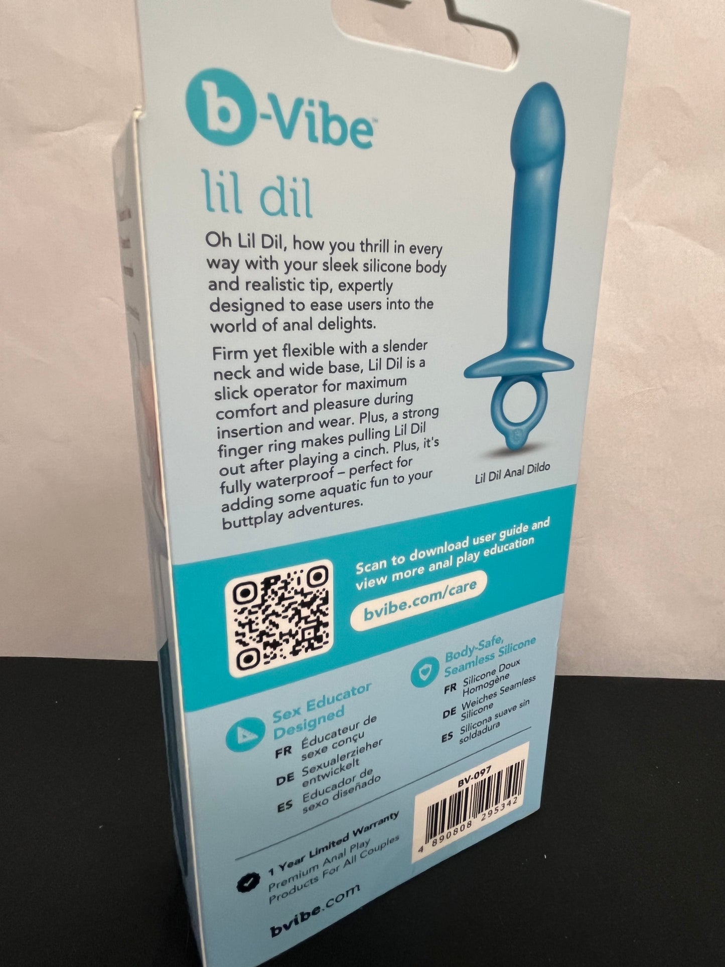 B-Vibe Butties Lil Dil Silicone Anal Dildo