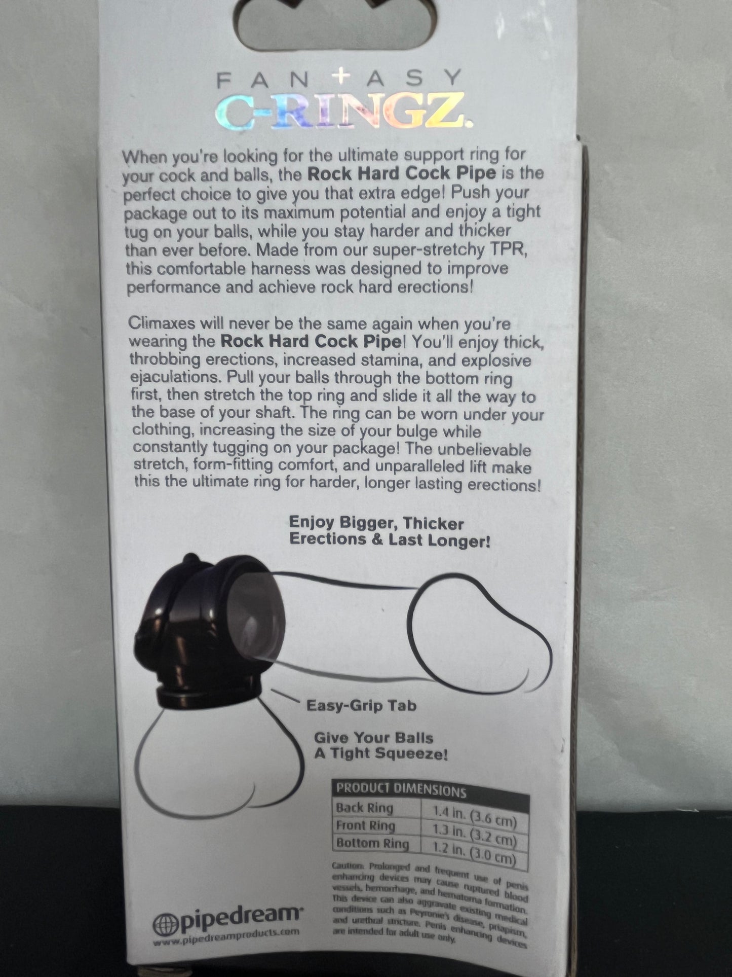 Fantasy C-Ringz Rock Hard Cock Pipe