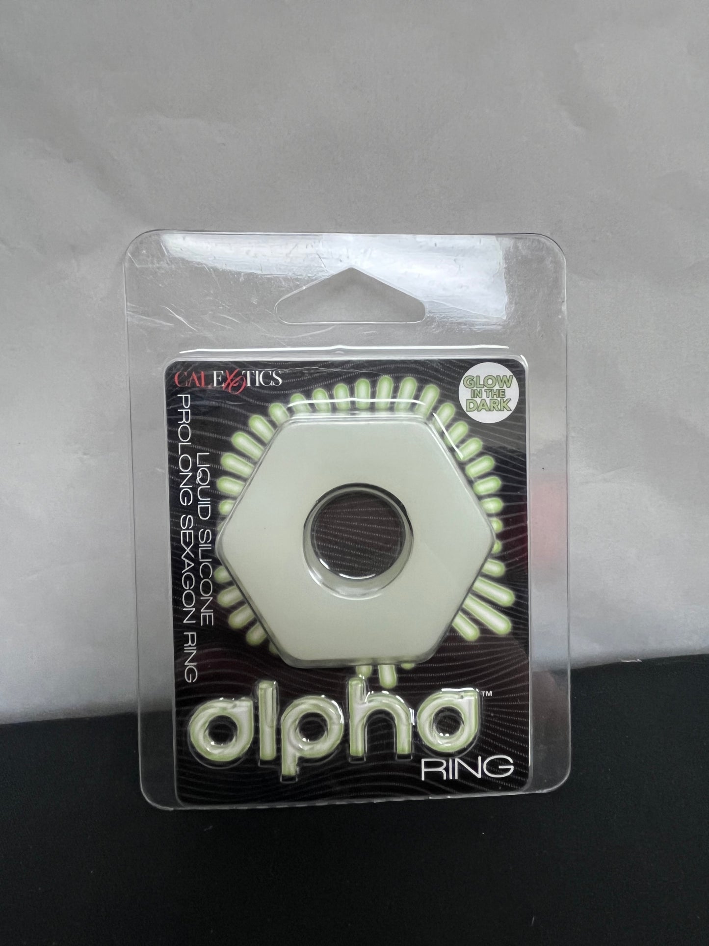 CalExotics Alpha Glow-In-The-Dark Prolong Sexagon C-Ring