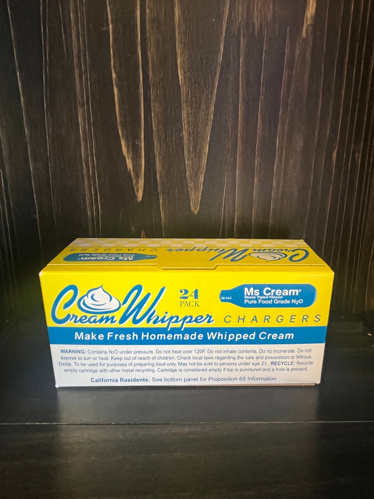 Ms. Cream 24 Count Cream Whip Dessert Chargers