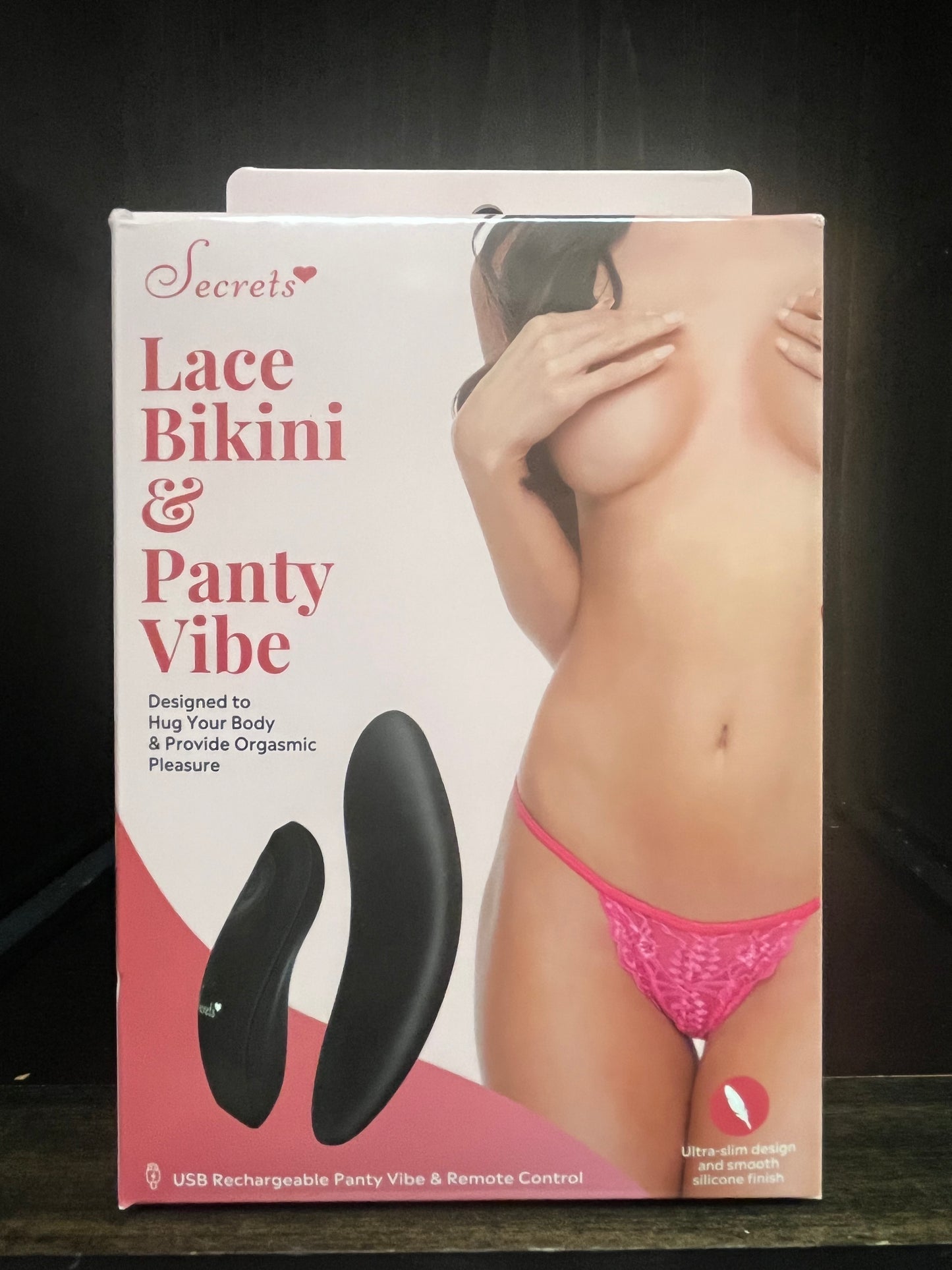 Hot Pink Lace Bikini & Remote Panty Vibe