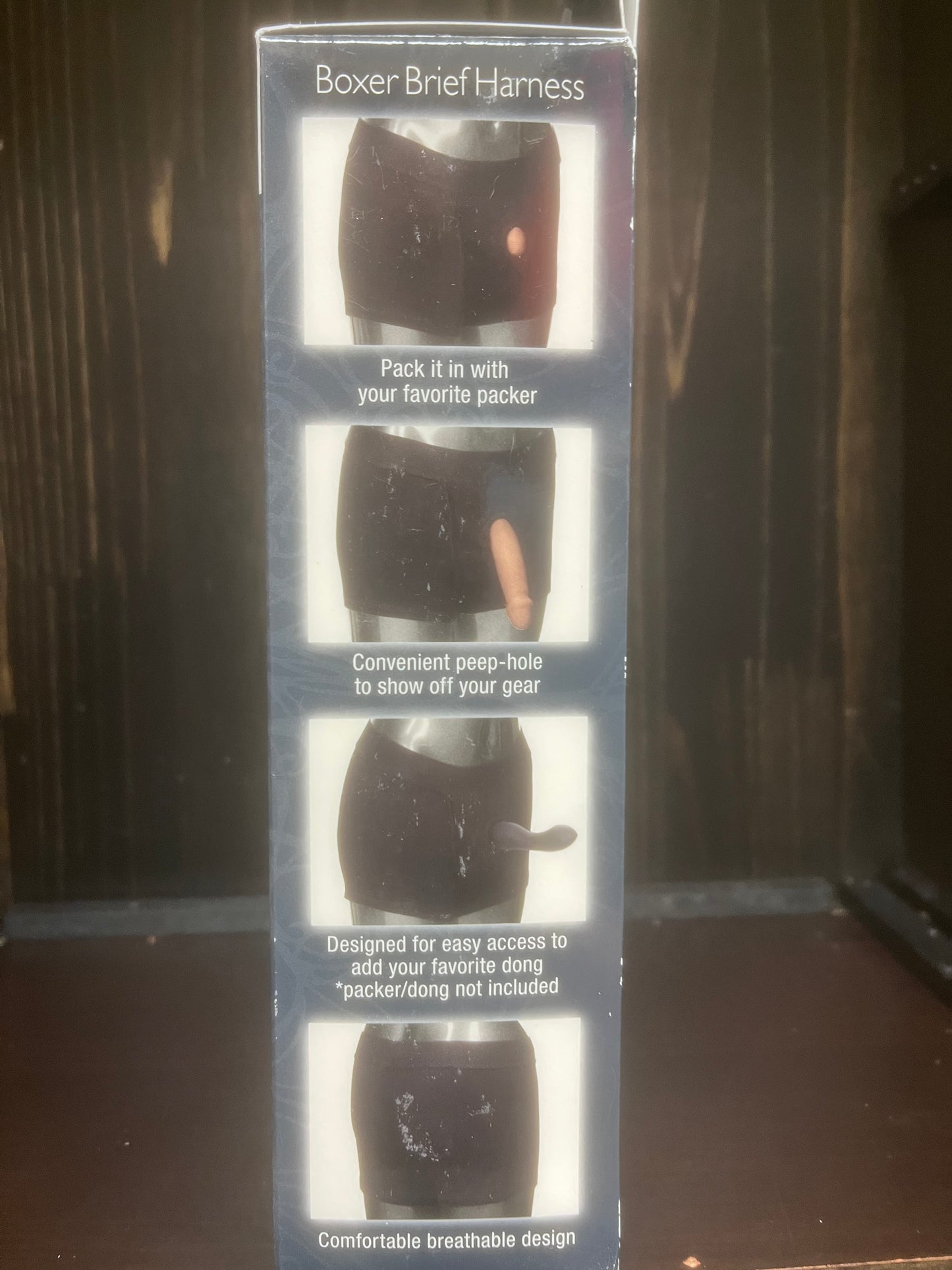 Packer Gear Black Boxer Brief Harness