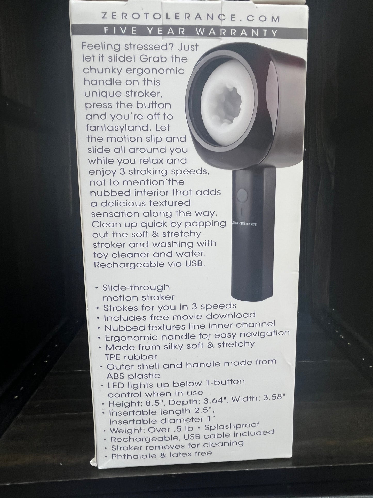 Evolved Novelties Zero Tolerance Let It Slide Stroker Wand