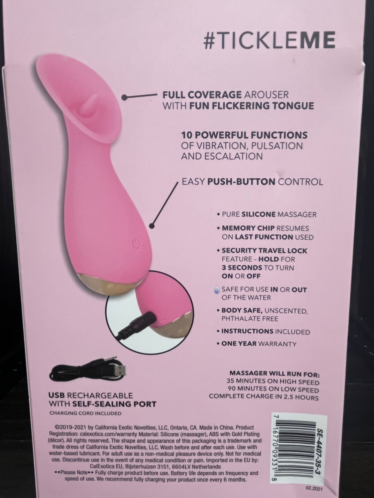 CalExotics Slay #TickleMe Silicone Clitoral Vibe