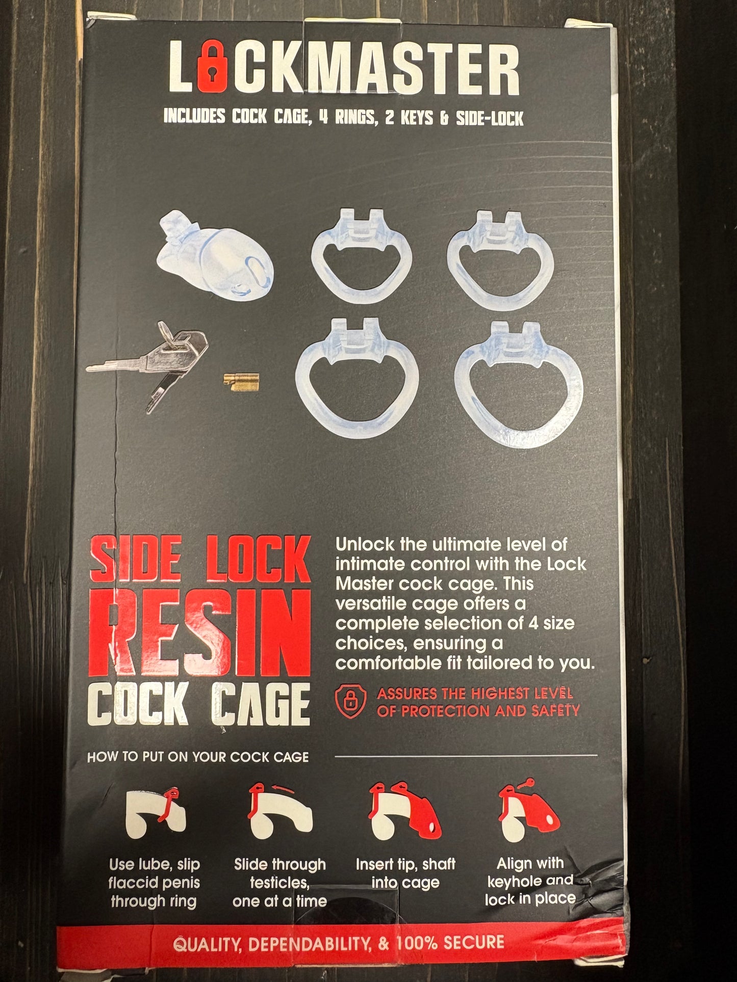 Lockmaster 3.5 Inch Side Lock Resin Cock Cage