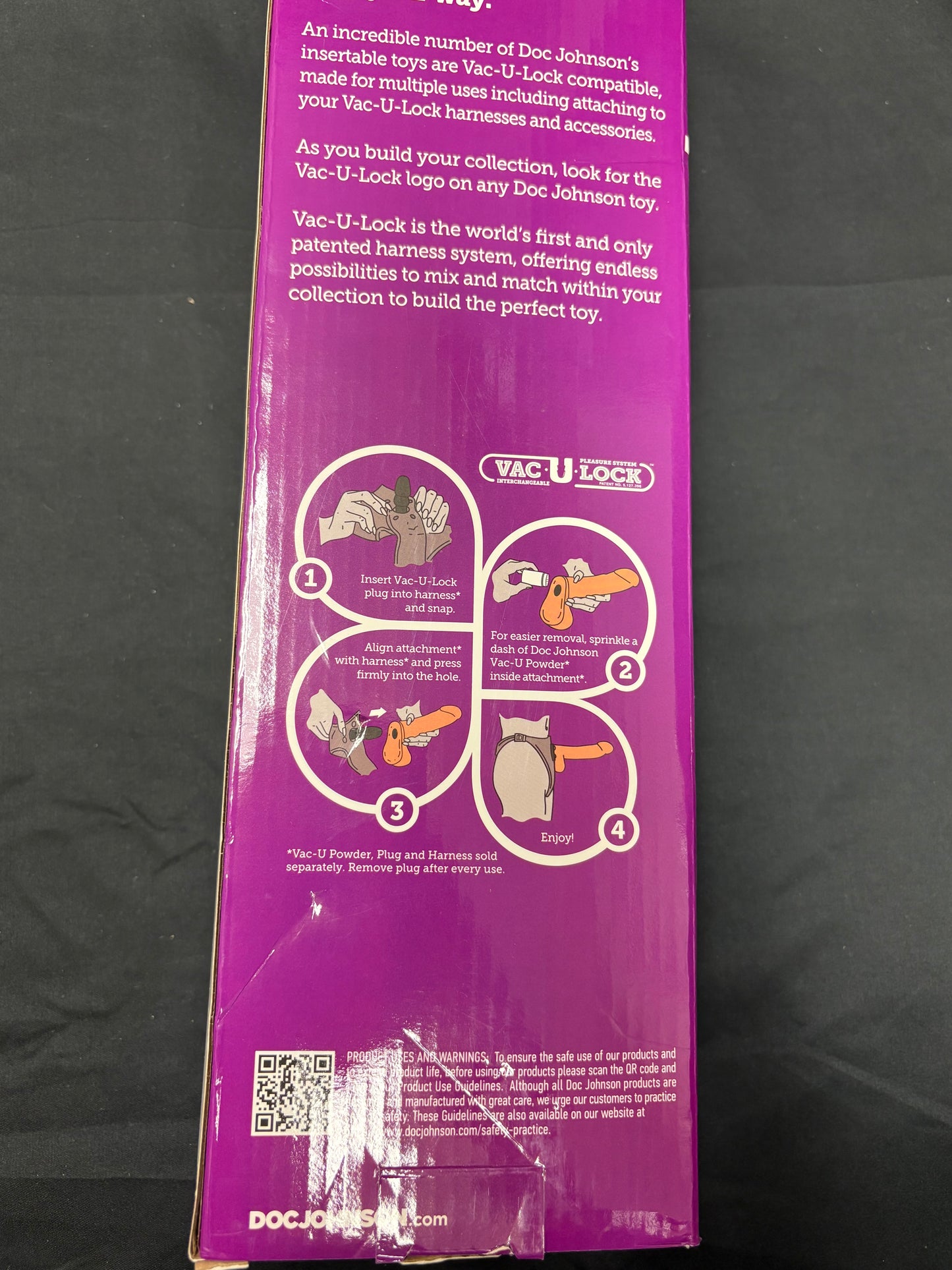 Hung 12.5 Inch Vac-U-Lock Dildo