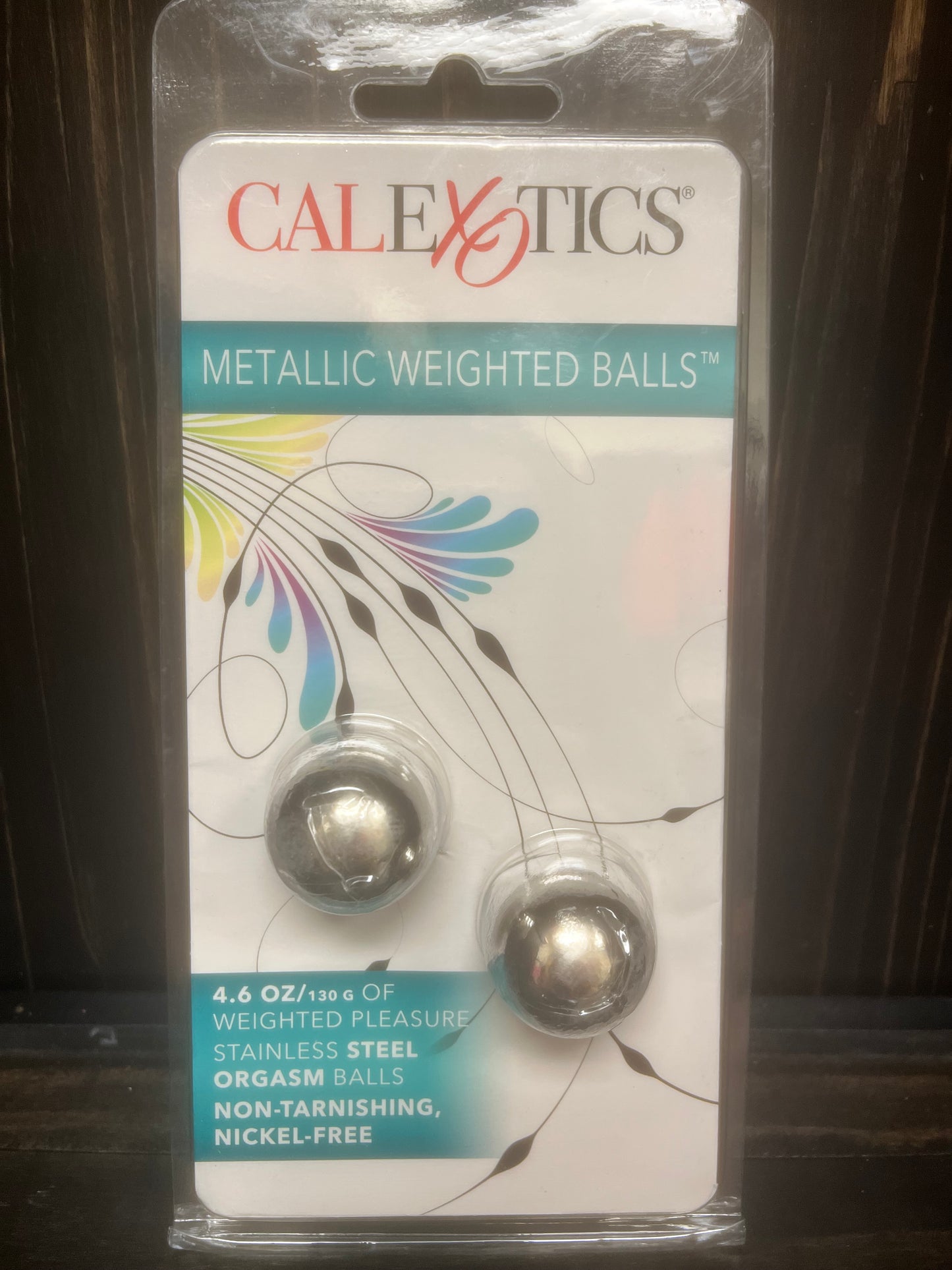 CalExotics Metallic Weighted Steel Orgasm Balls in Silver