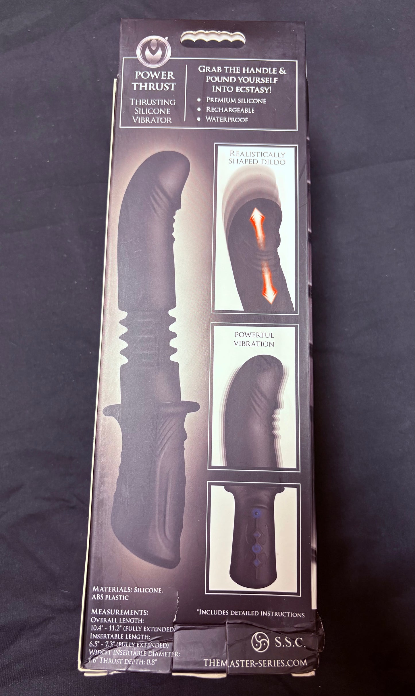 Master Series Power Thrust Thrusting Silicone Vibe