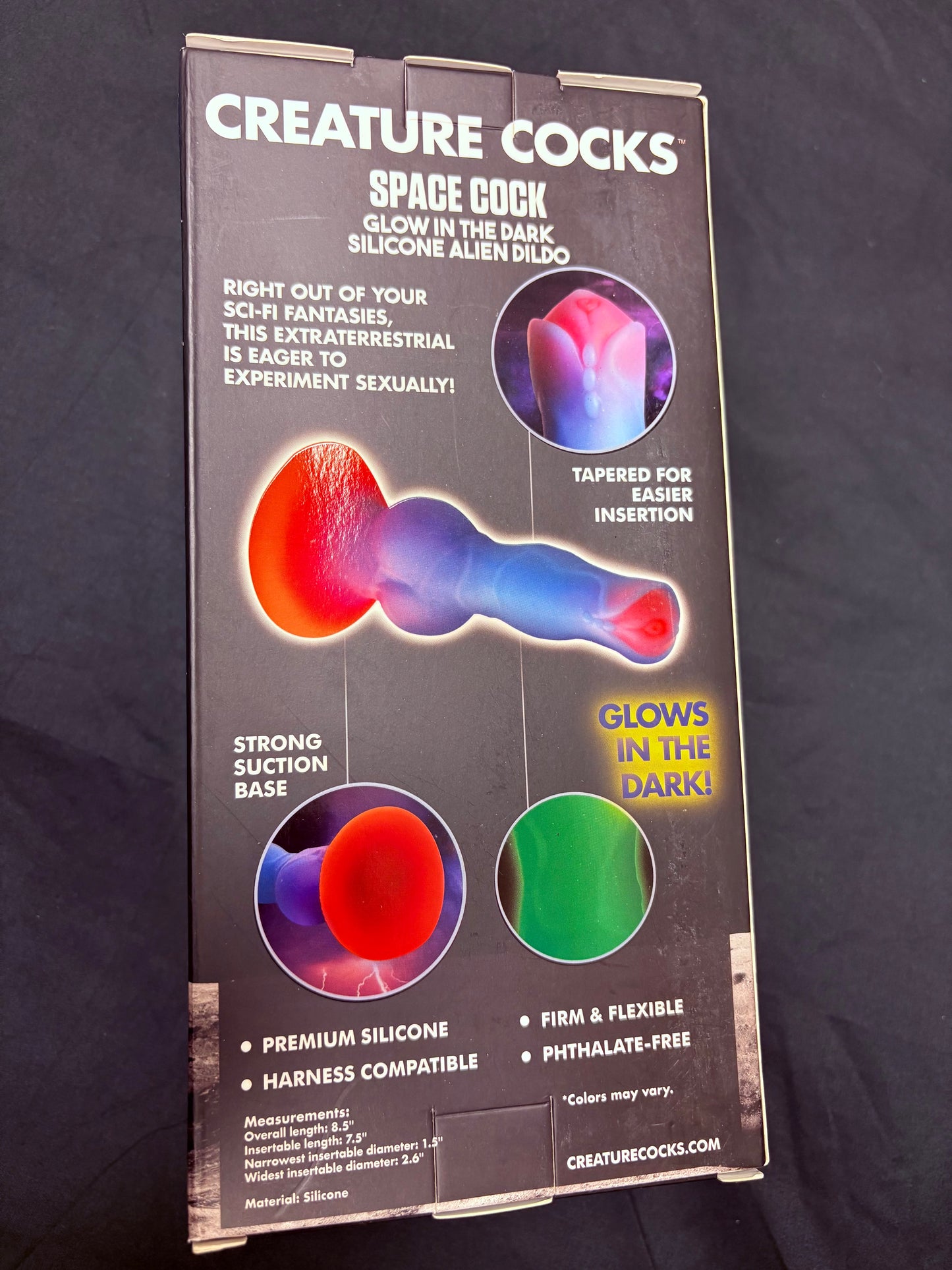 Creature Cocks Space Cock Glow-in-the-Dark Alien Dildo