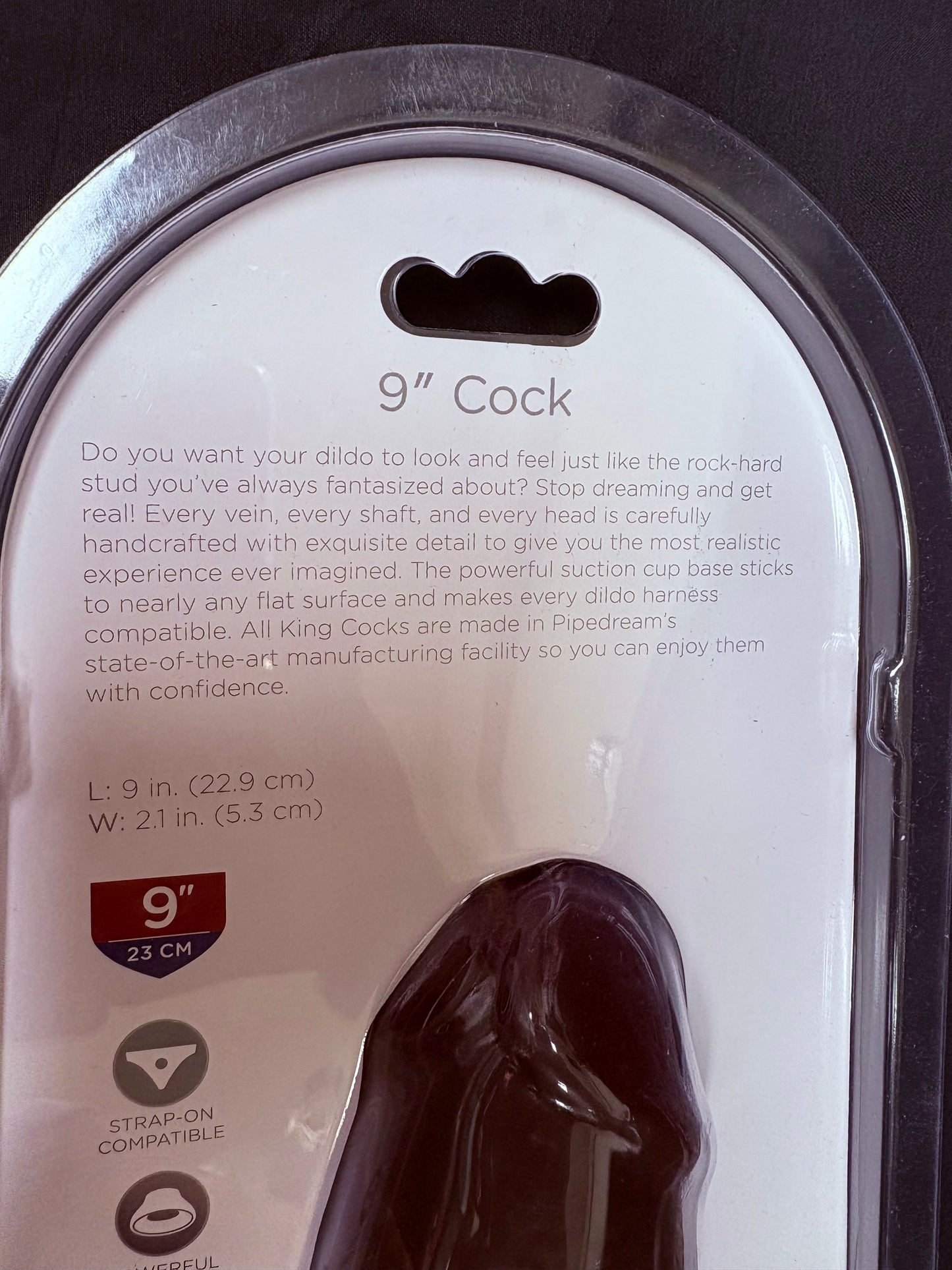 Pipedream King Cock 9" Dildo in Brown