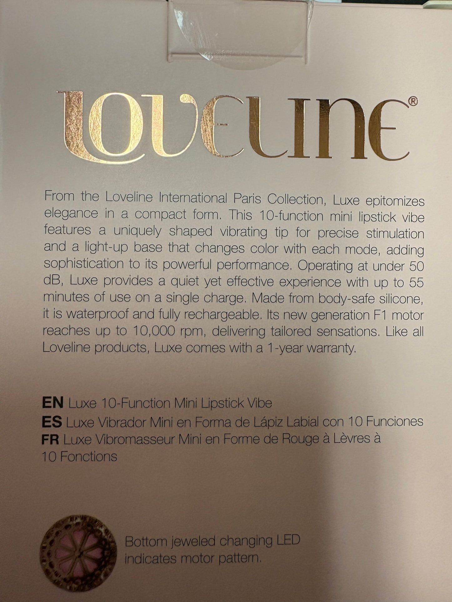 Loveline Luxe Mini Pink Lipstick Vibe