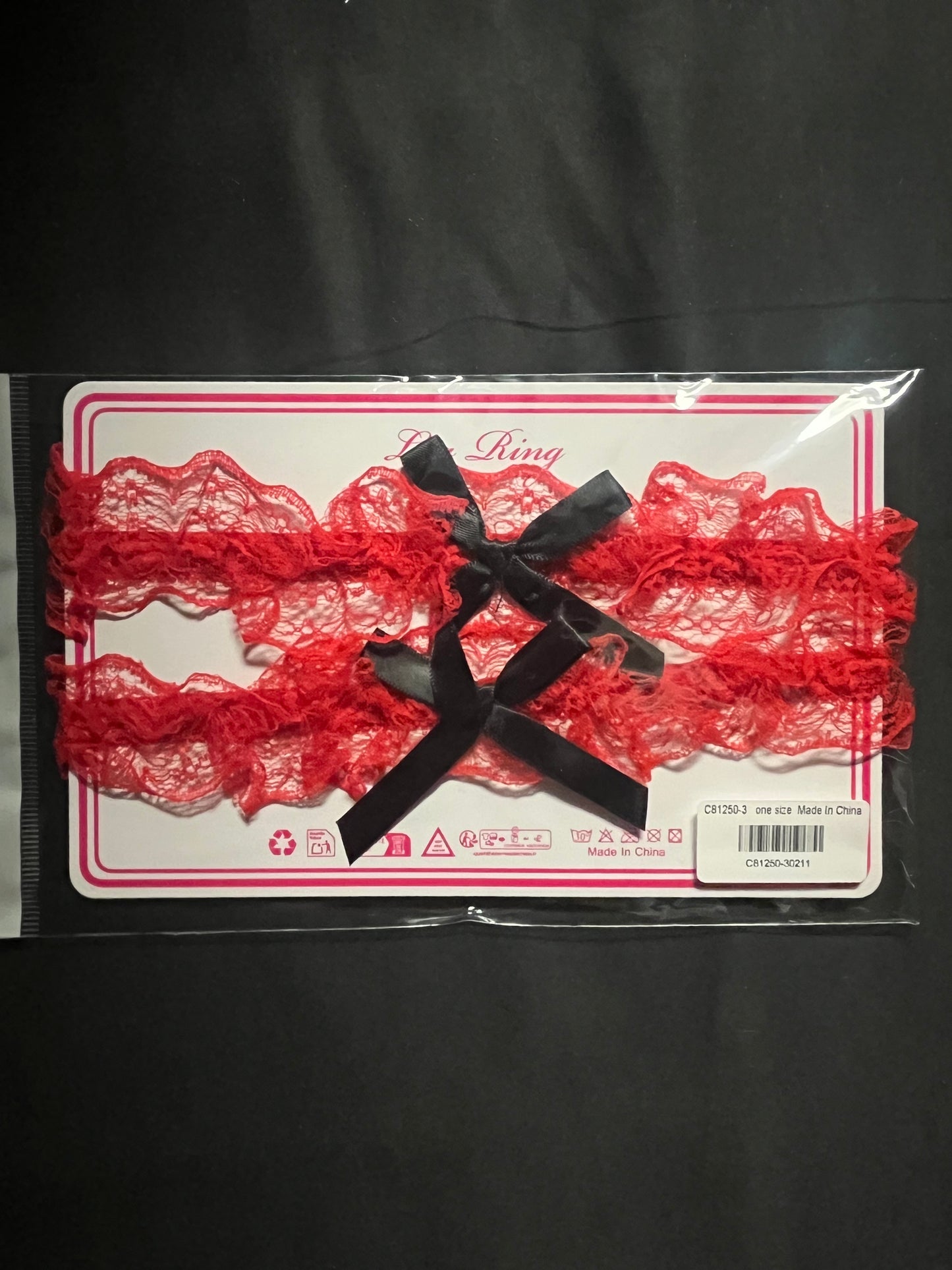 Leg Garters with Fine Lace and Bows