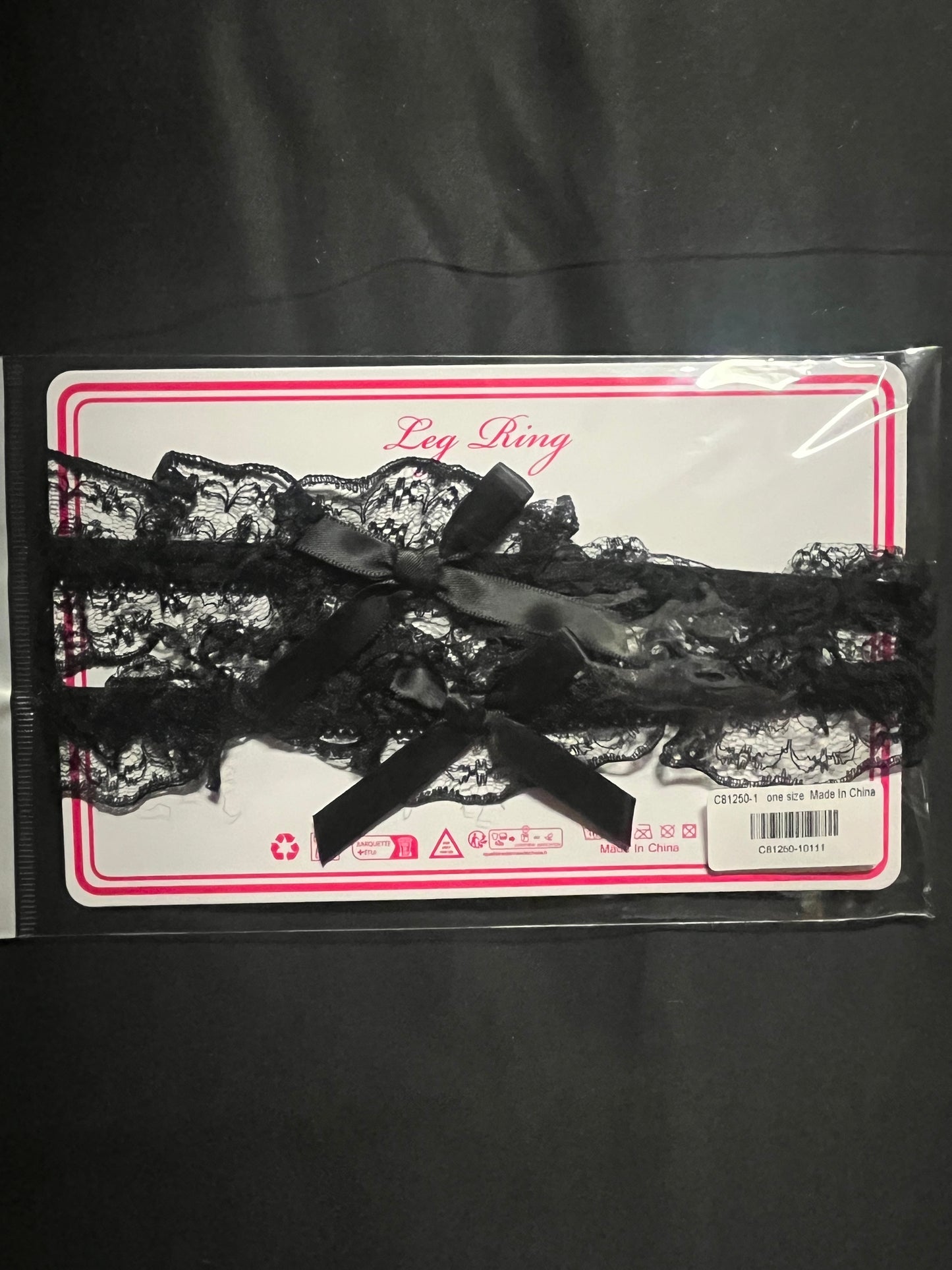 Leg Garters with Fine Lace and Bows