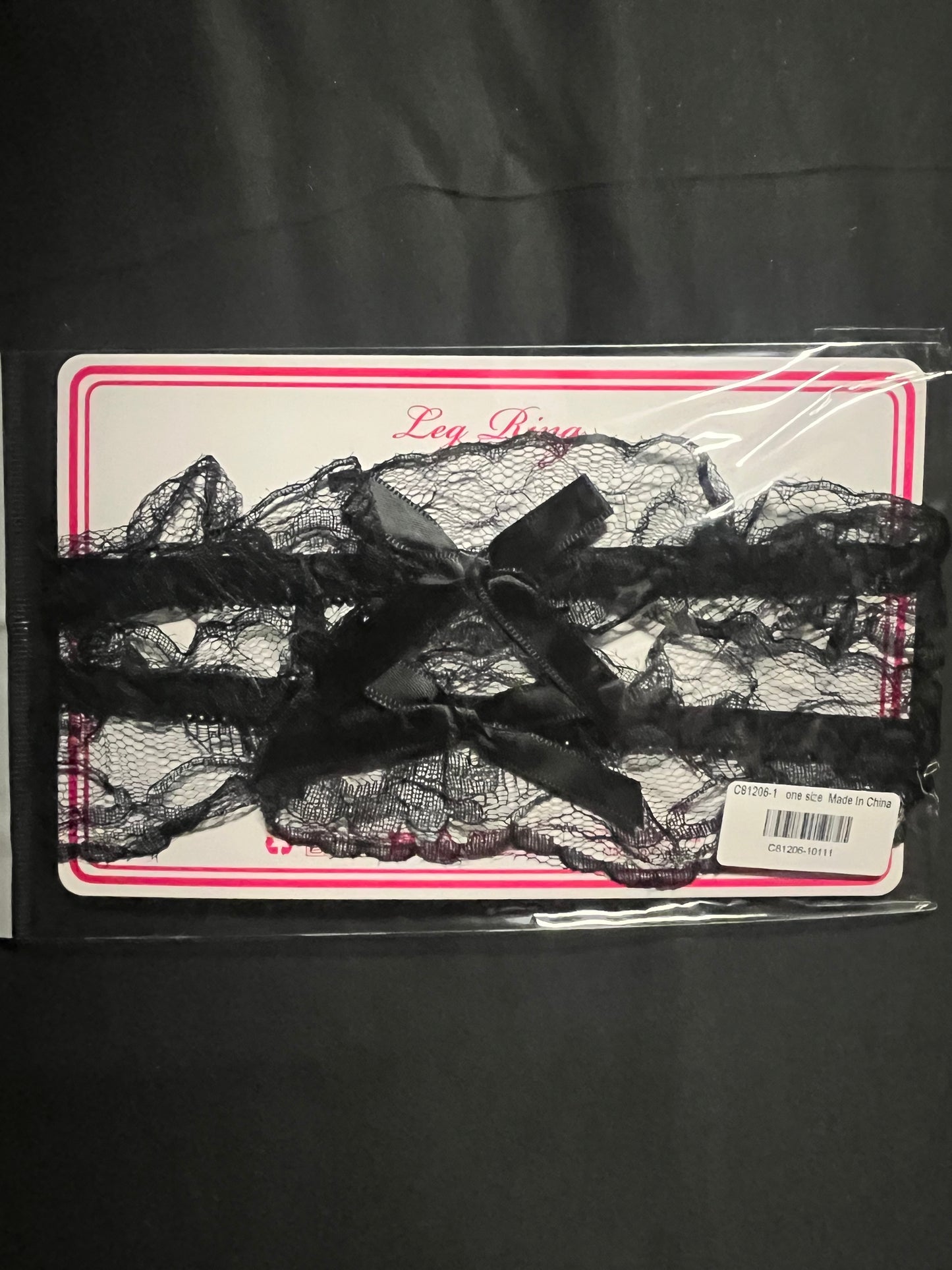 Leg Garters with Fine Lace and Bows